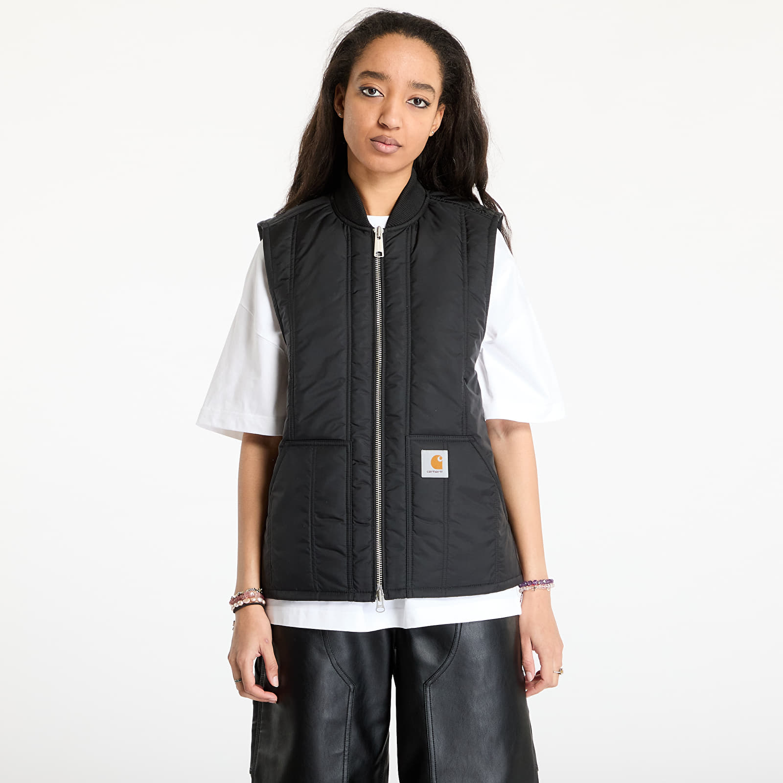 Meeste vestid Carhartt WIP Lachlan Vest Liner UNISEX Black
