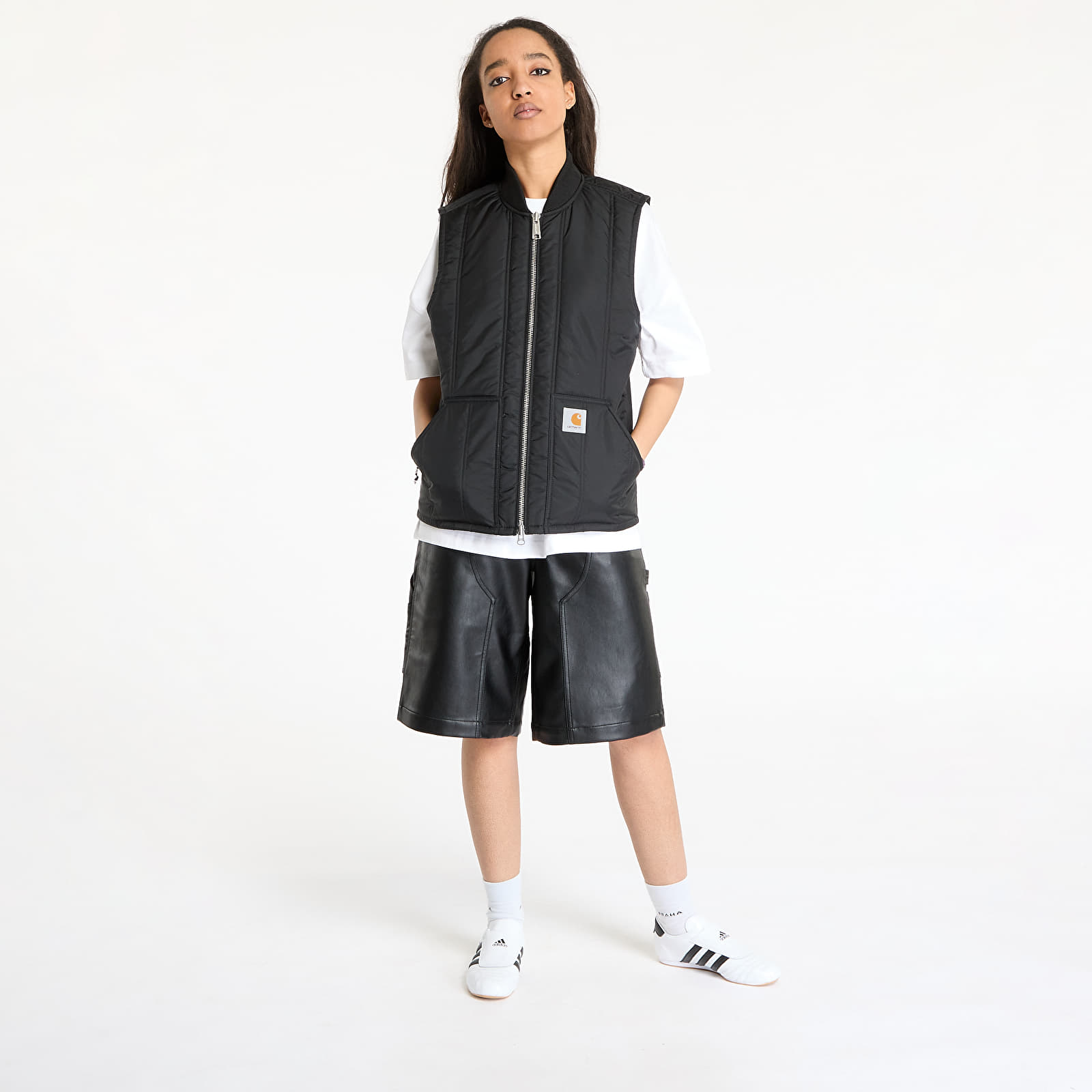 Meeste vestid Carhartt WIP Lachlan Vest Liner UNISEX Black