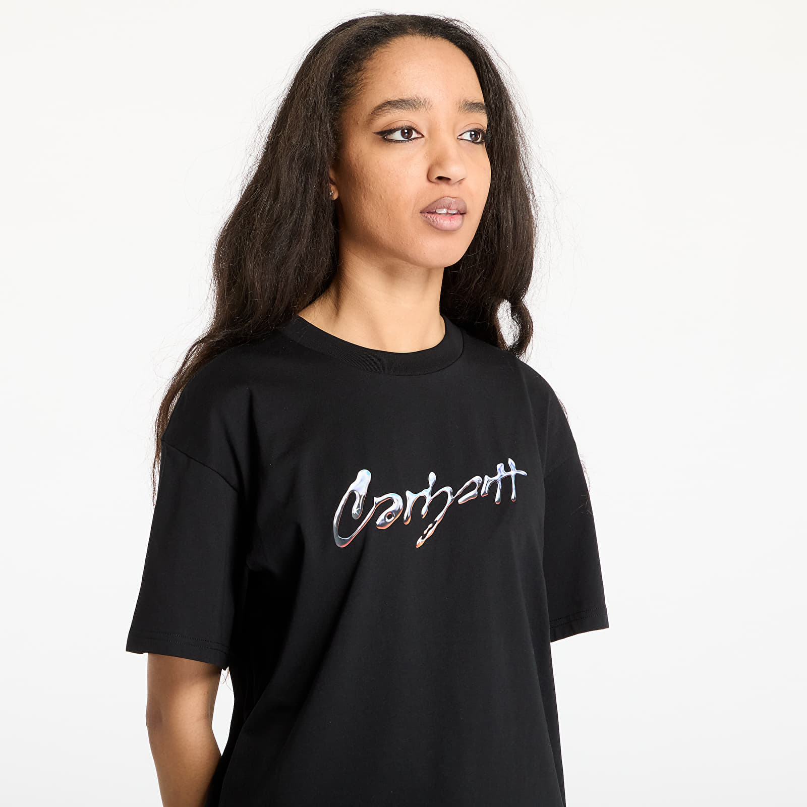 Camisetas hombre Carhartt WIP S/S Drip Script T-Shirt UNISEX Black
