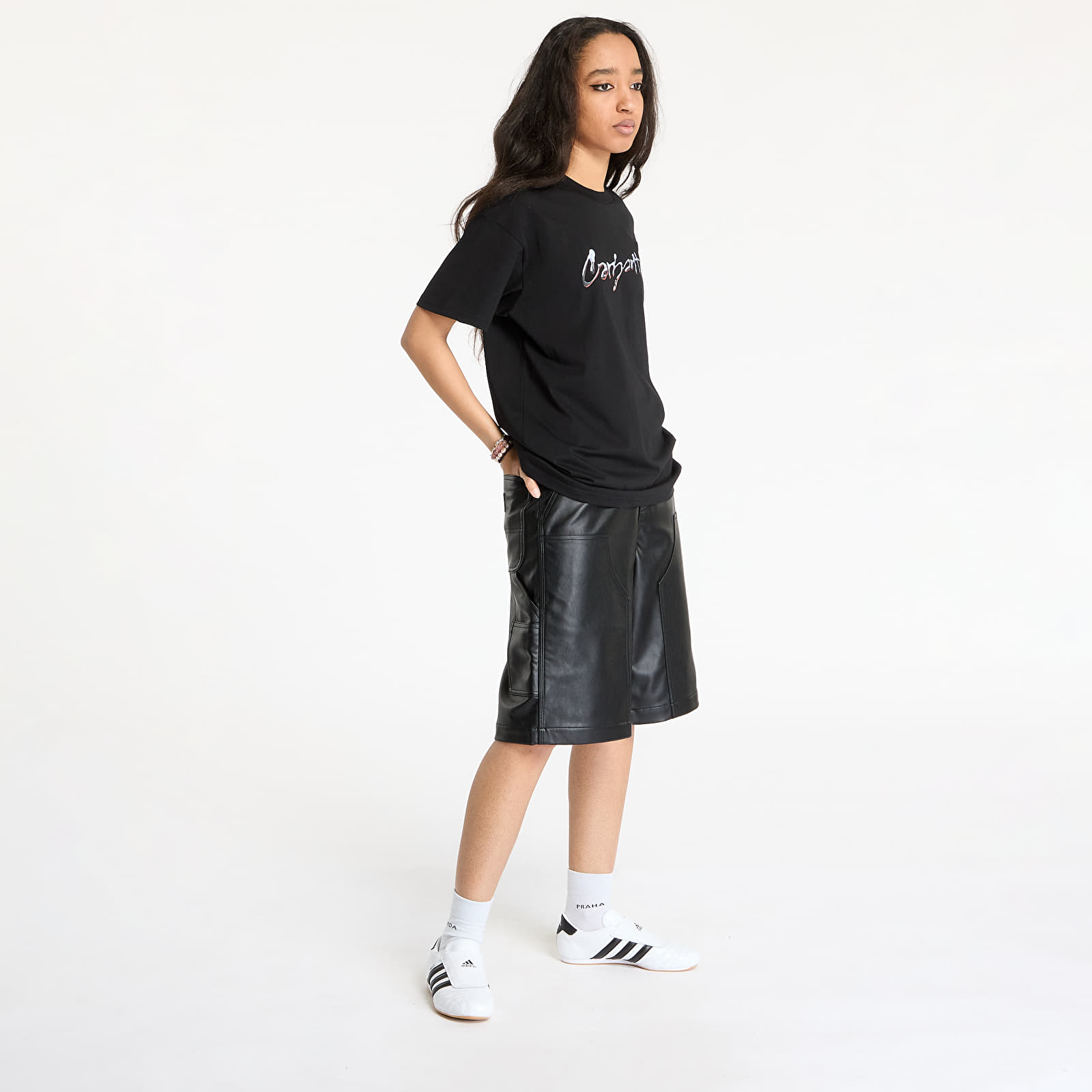 Camisetas hombre Carhartt WIP S/S Drip Script T-Shirt UNISEX Black