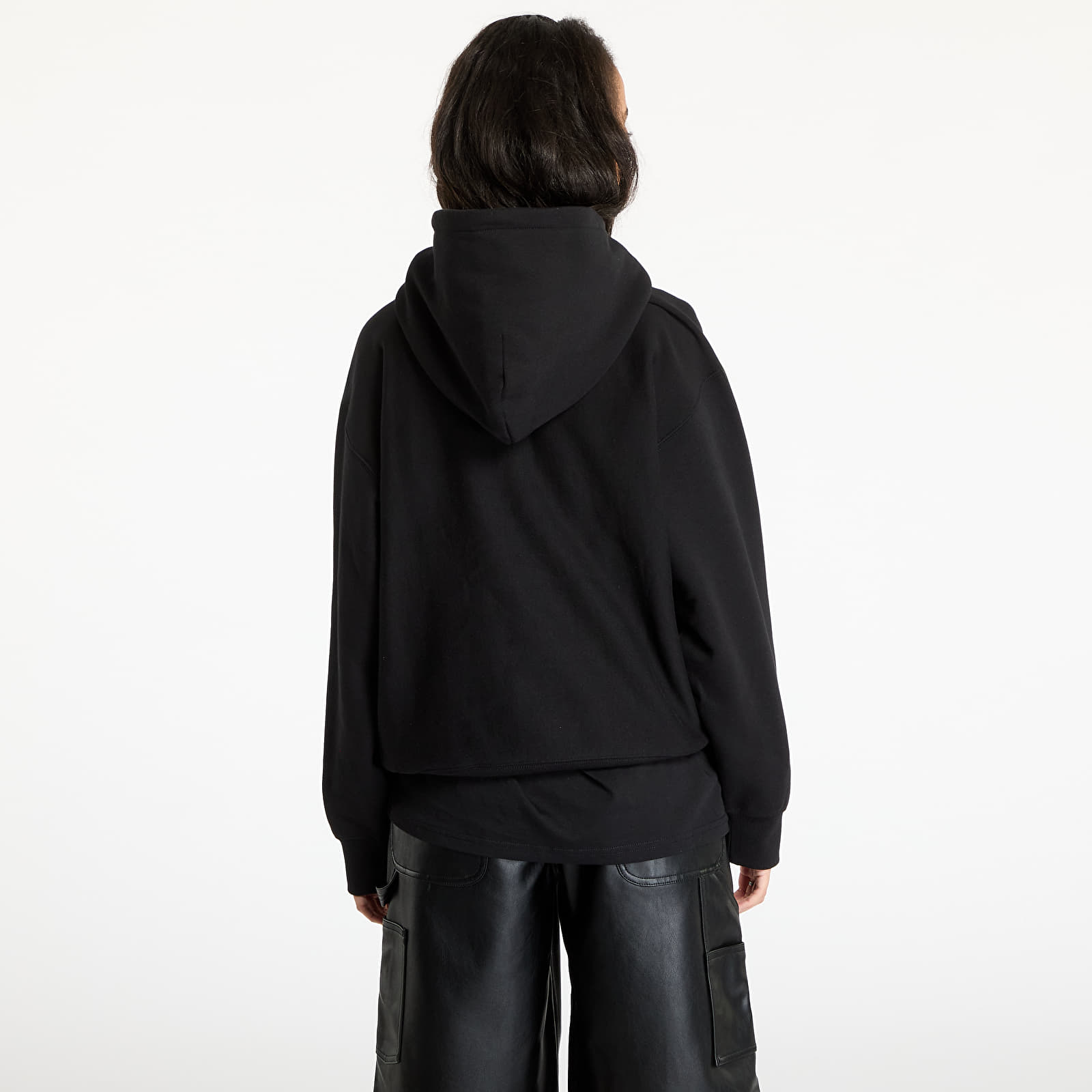 Gensere for menn Carhartt WIP Hooded Label Script Sweat UNISEX Black