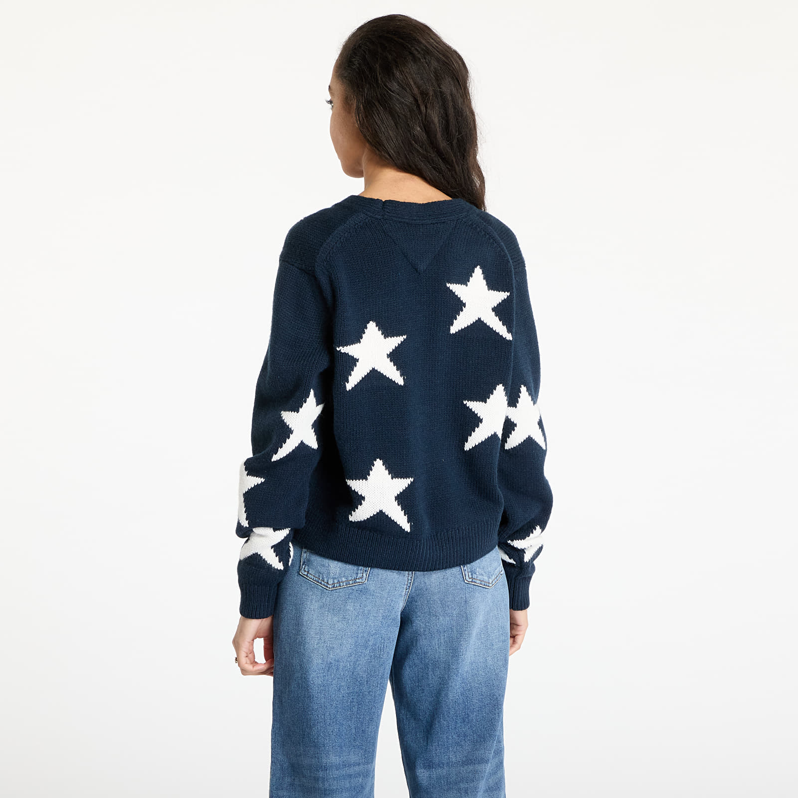 Jerséis de mujer Tommy Jeans Star Cardigan Blue