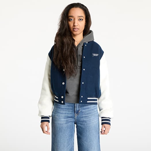 Tommy Jeans Wool Varsity Bomber Jacket Blue