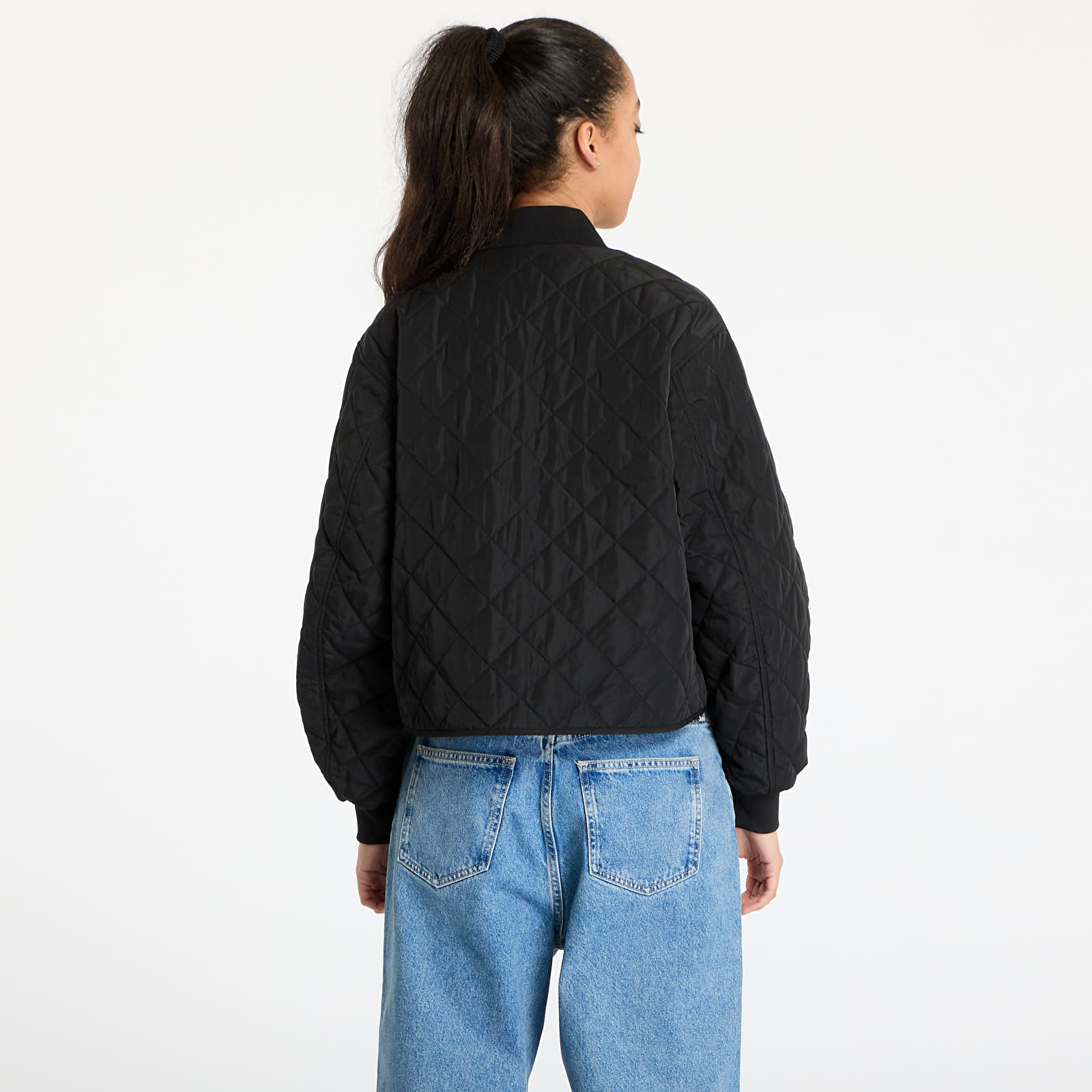 Women's bombers Calvin Klein Jeans Low Quilted Bomber Jacket Black