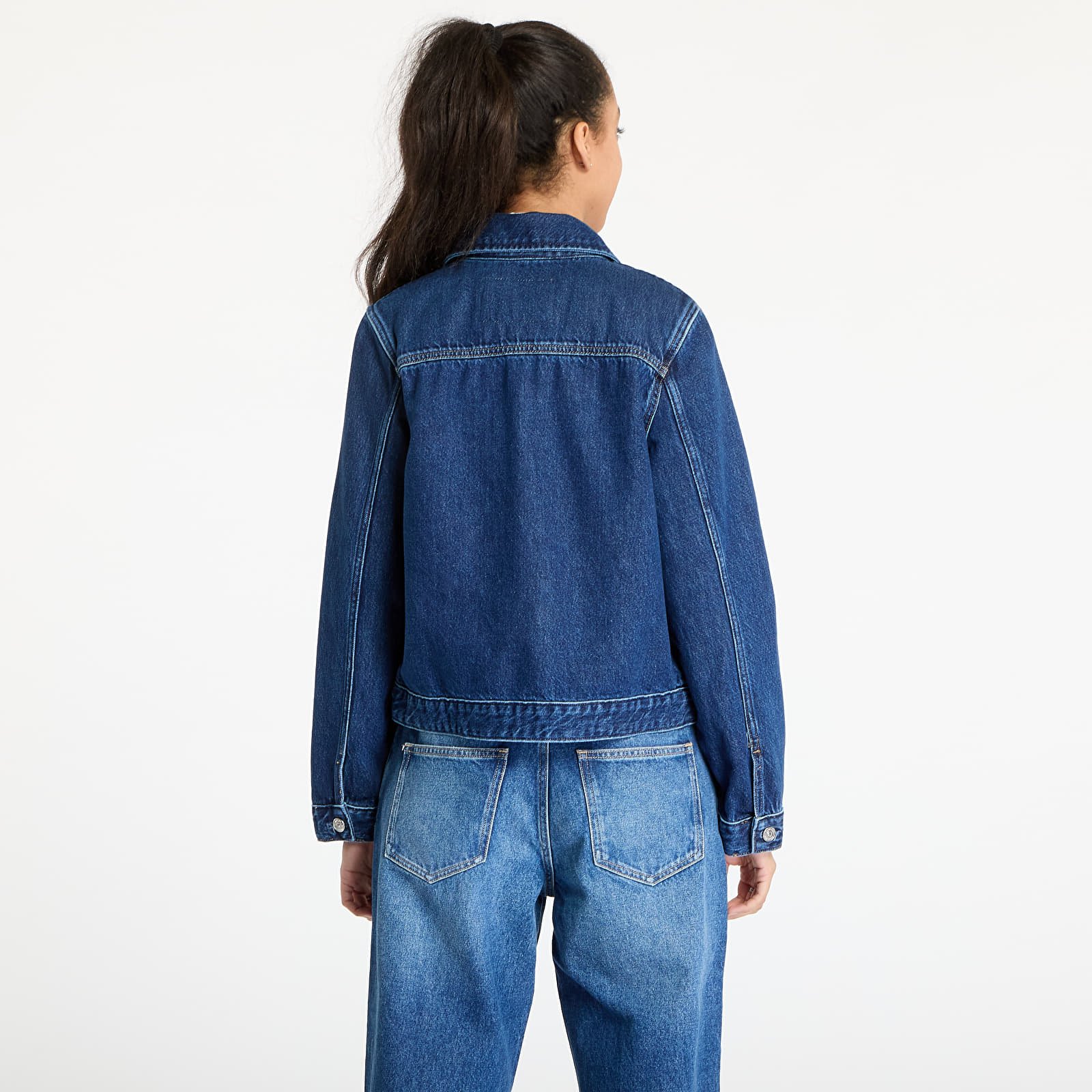 Kurtki damskie Calvin Klein Jeans Zip Denim Jacket Denim