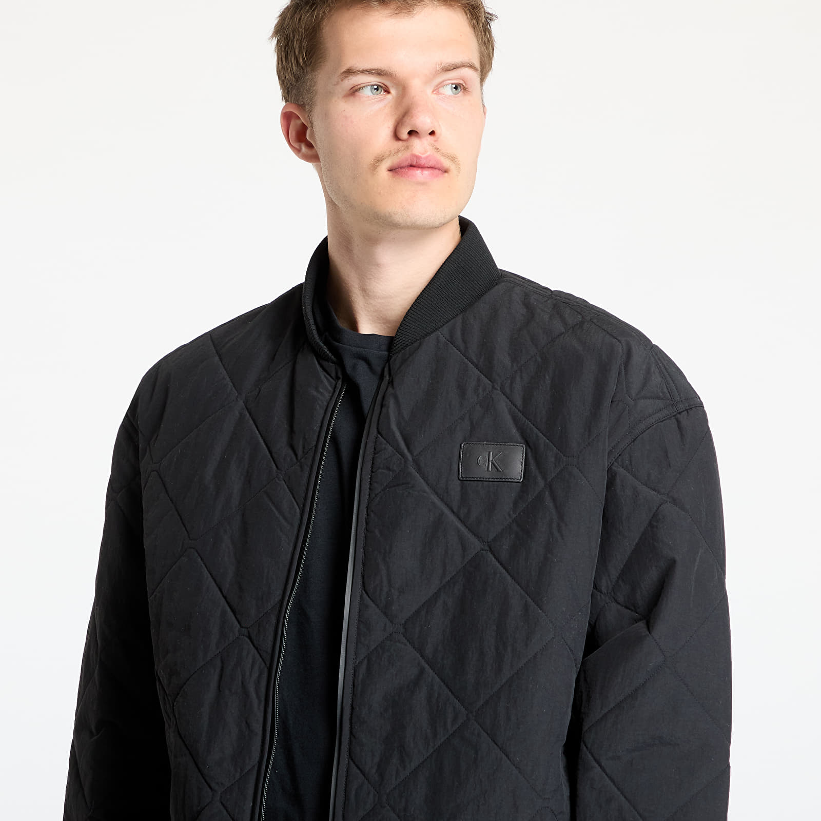 Kurtki męskie Calvin Klein Jeans Quilted Jacket Black