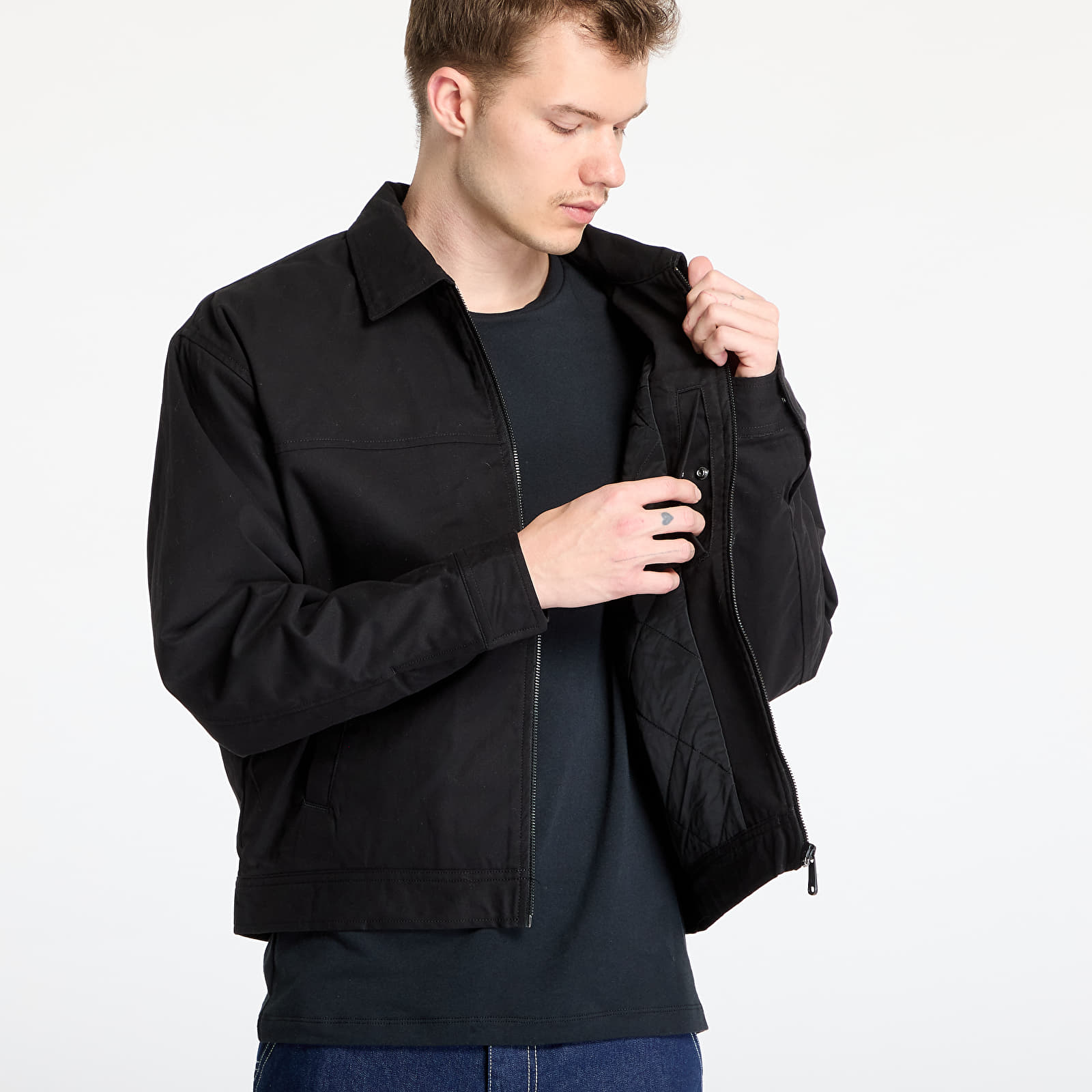 Men's jackets Calvin Klein Jeans Zip Jacket Black