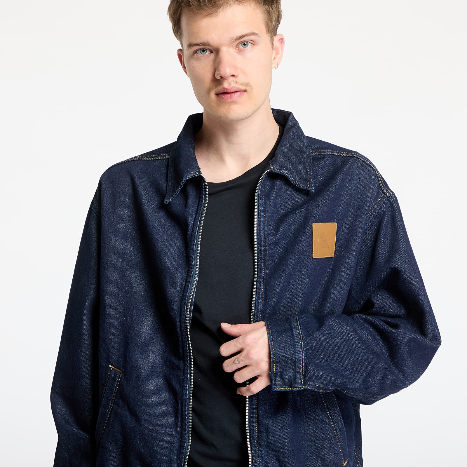 Men's jackets Calvin Klein Jeans Relaxed Zip Denim Jacket Denim