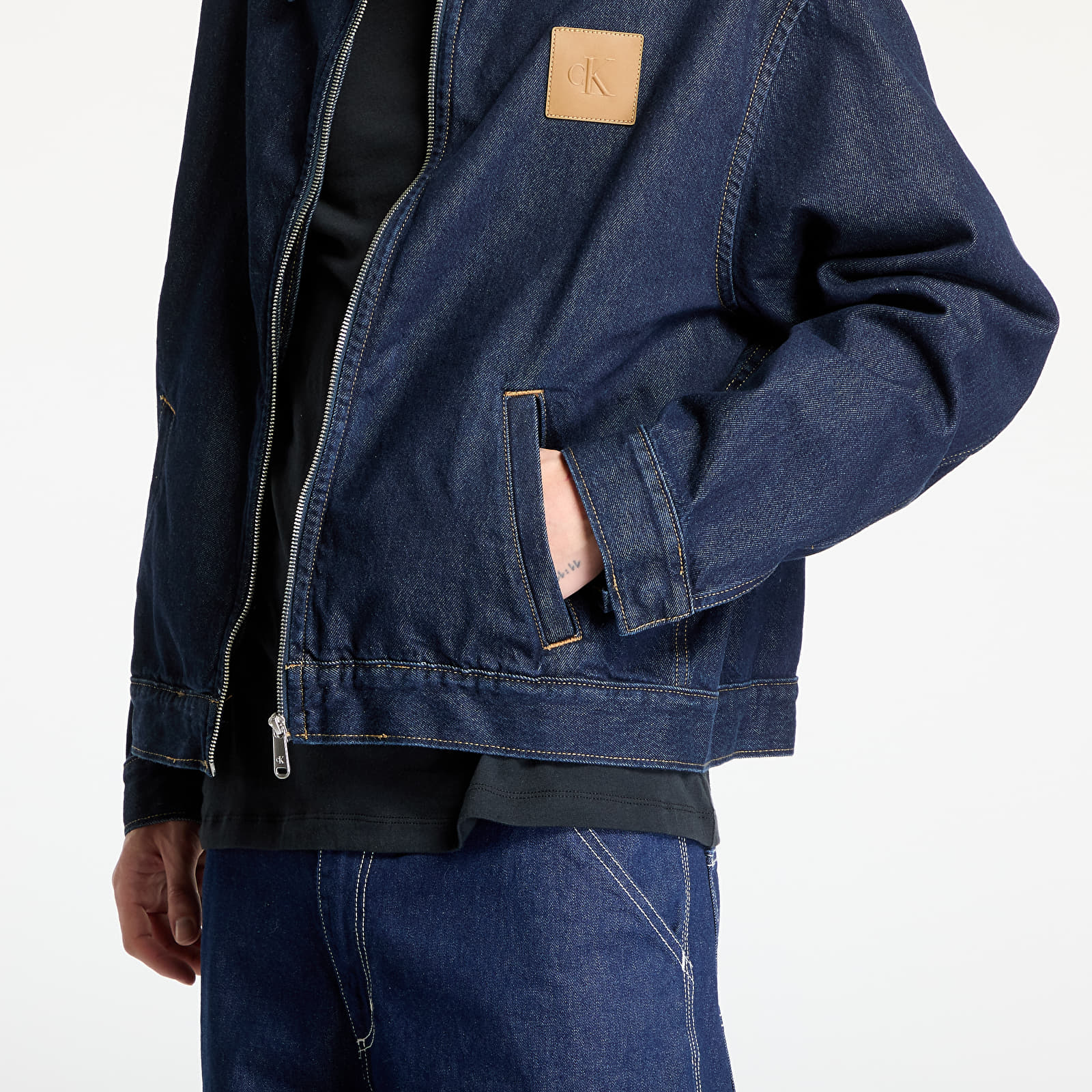 Men's jackets Calvin Klein Jeans Relaxed Zip Denim Jacket Denim