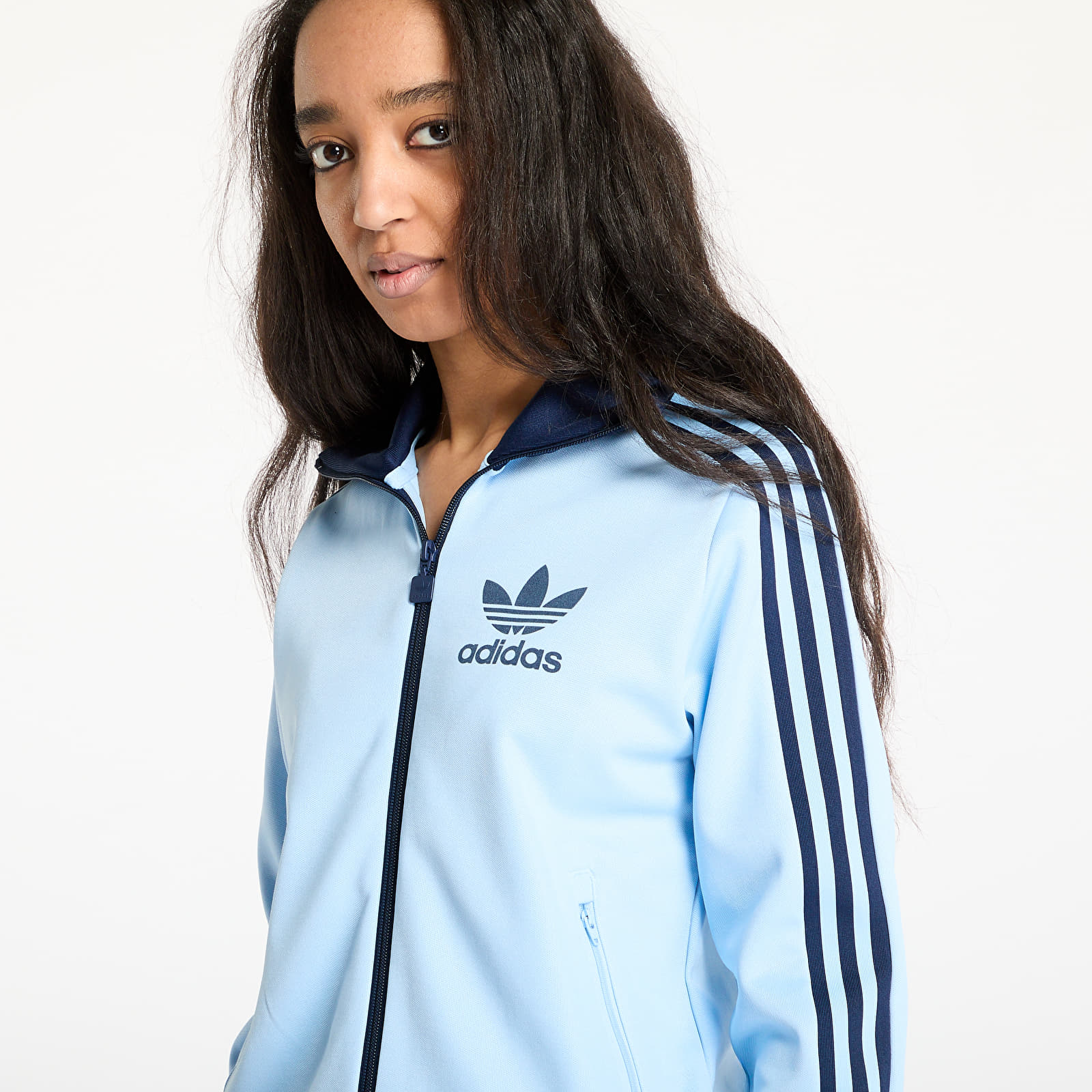 Γυναικεία φούτερ adidas Adicolor Beckenbauer Track Top Clear Sky