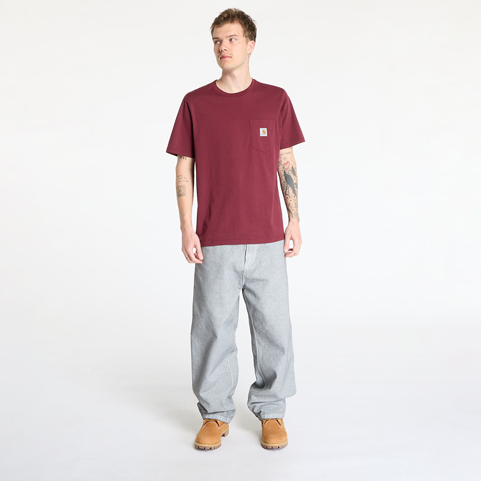 T-shirts Carhartt WIP S/S Pocket T-Shirt UNISEX Malbec
