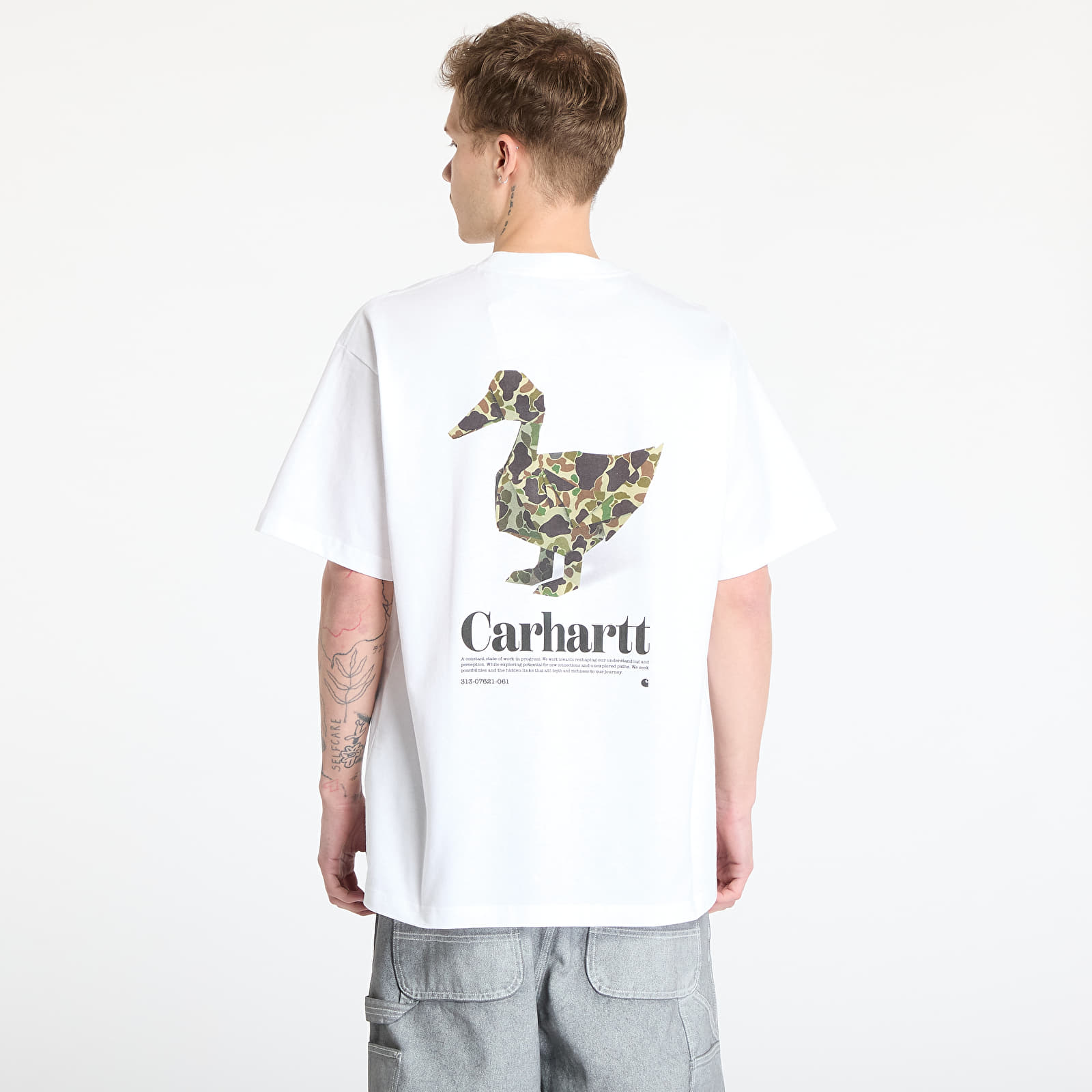 T-shirts Carhartt WIP S/S Fold Duck T-Shirt UNISEX White