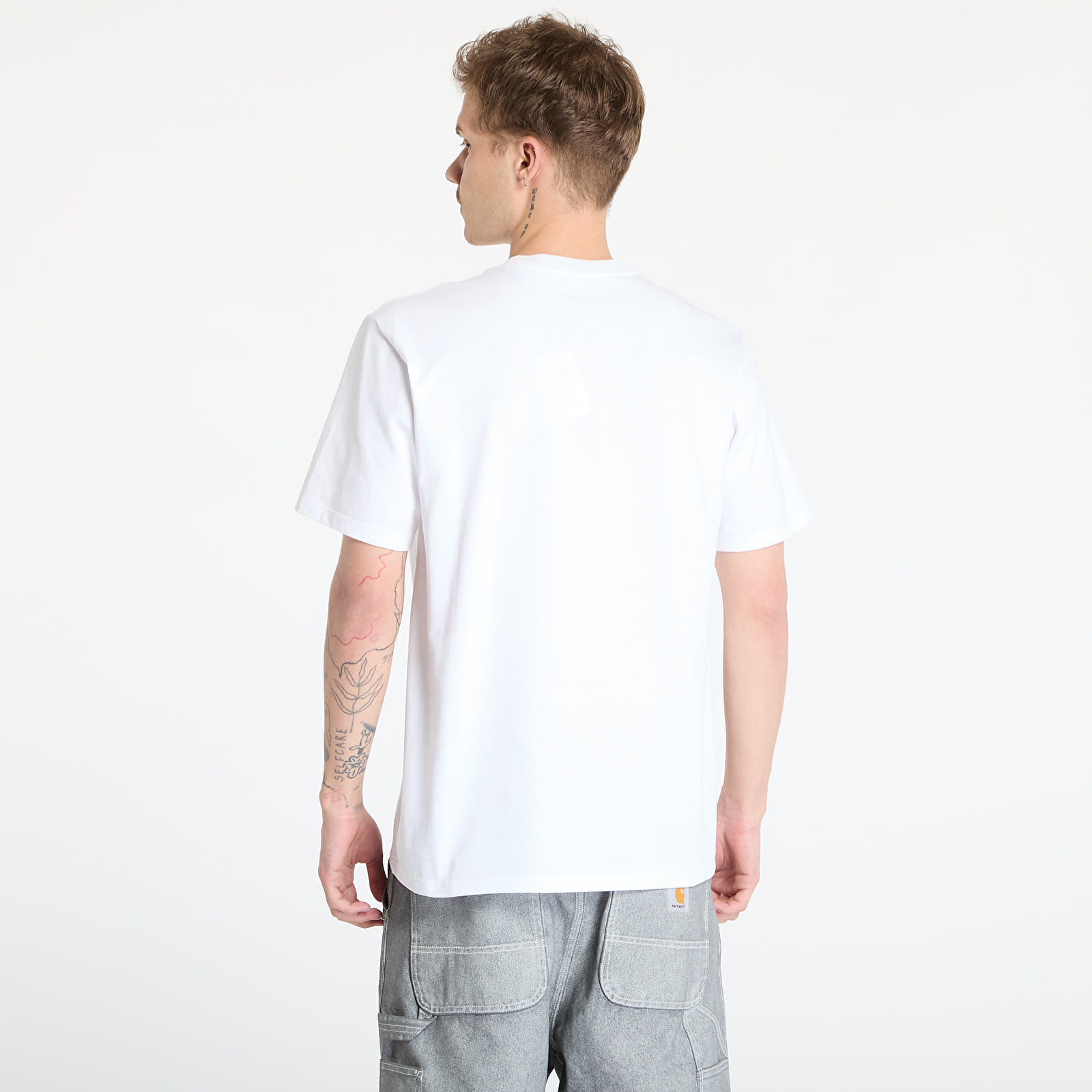 T-särgid Carhartt WIP S/S University Script T-Shirt UNISEX White/ Black