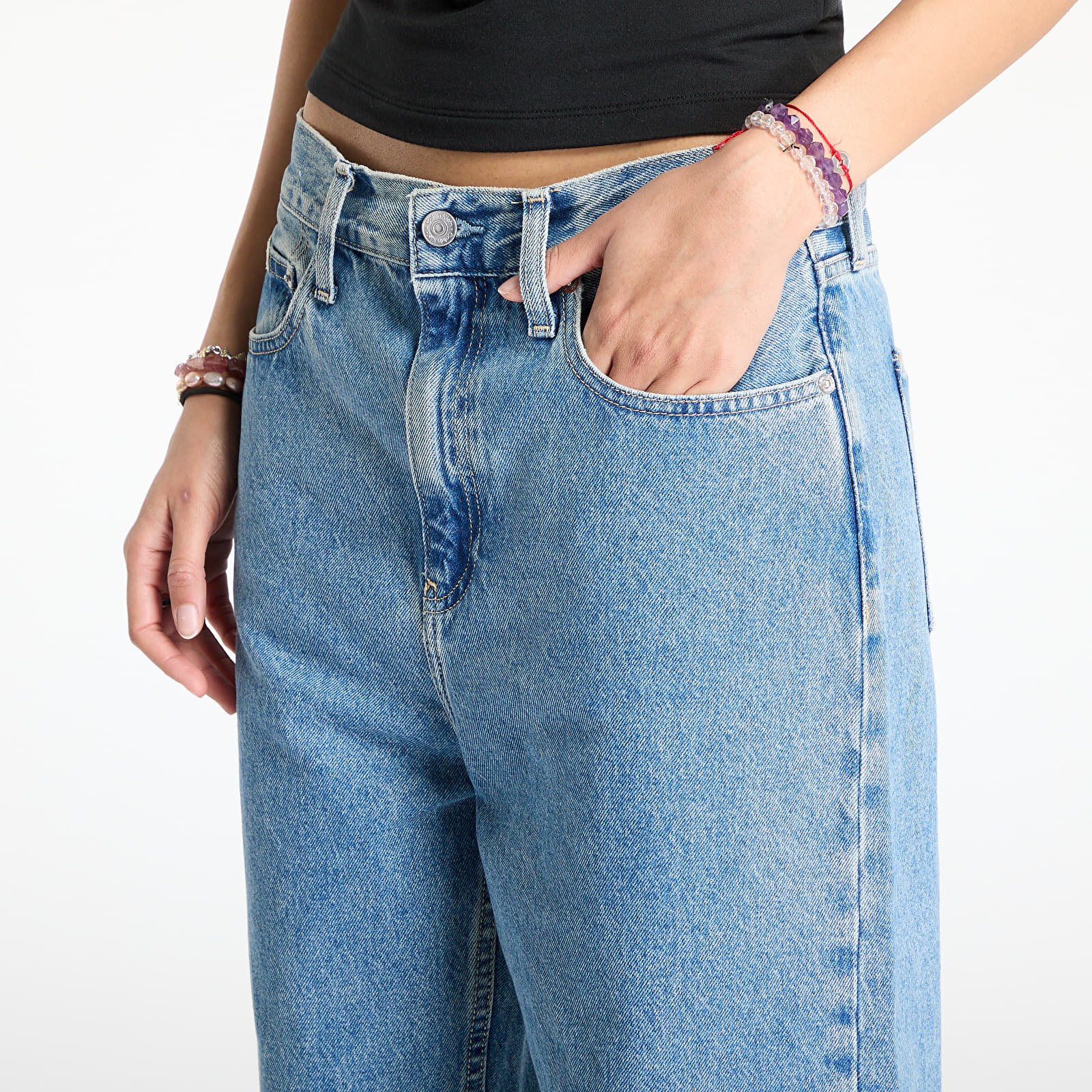 Vaqueros de mujer Calvin Klein Jeans Barrel Jeans Denim