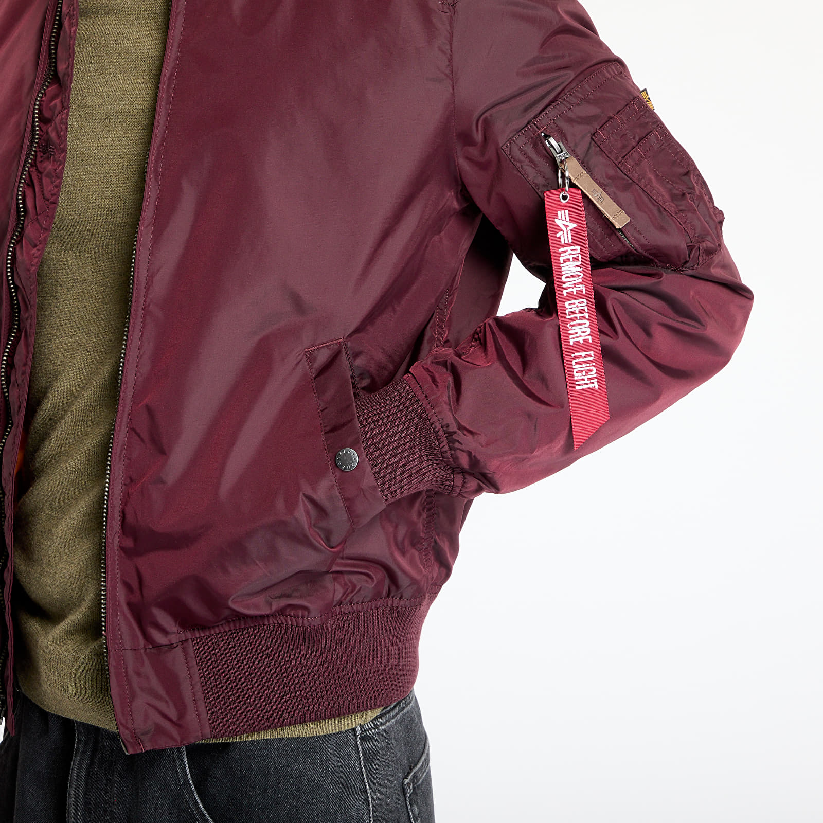Jackets Alpha Industries Inc. MA-1 TT Two Tone Dark Maroon