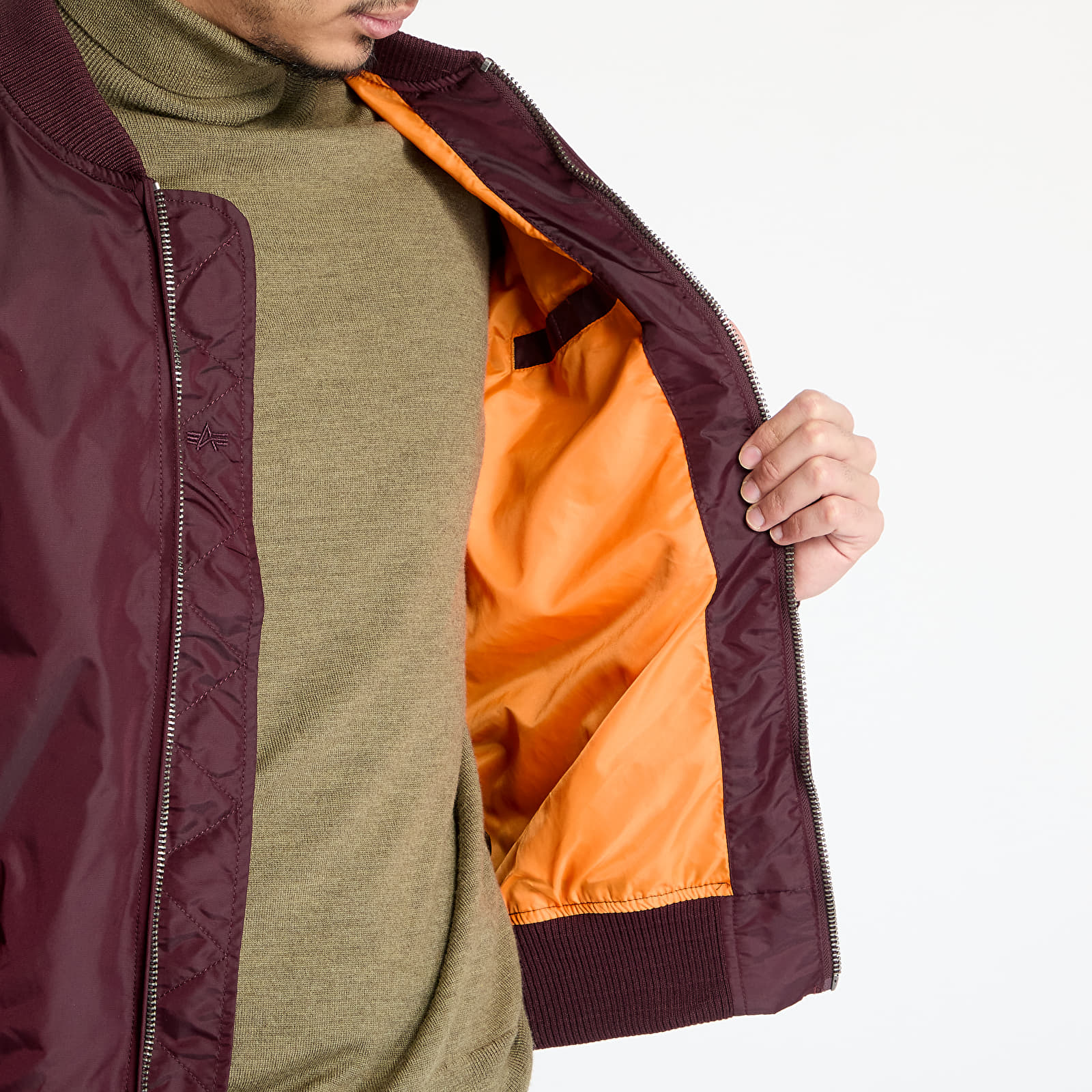 Jackets Alpha Industries Inc. MA-1 TT Two Tone Dark Maroon