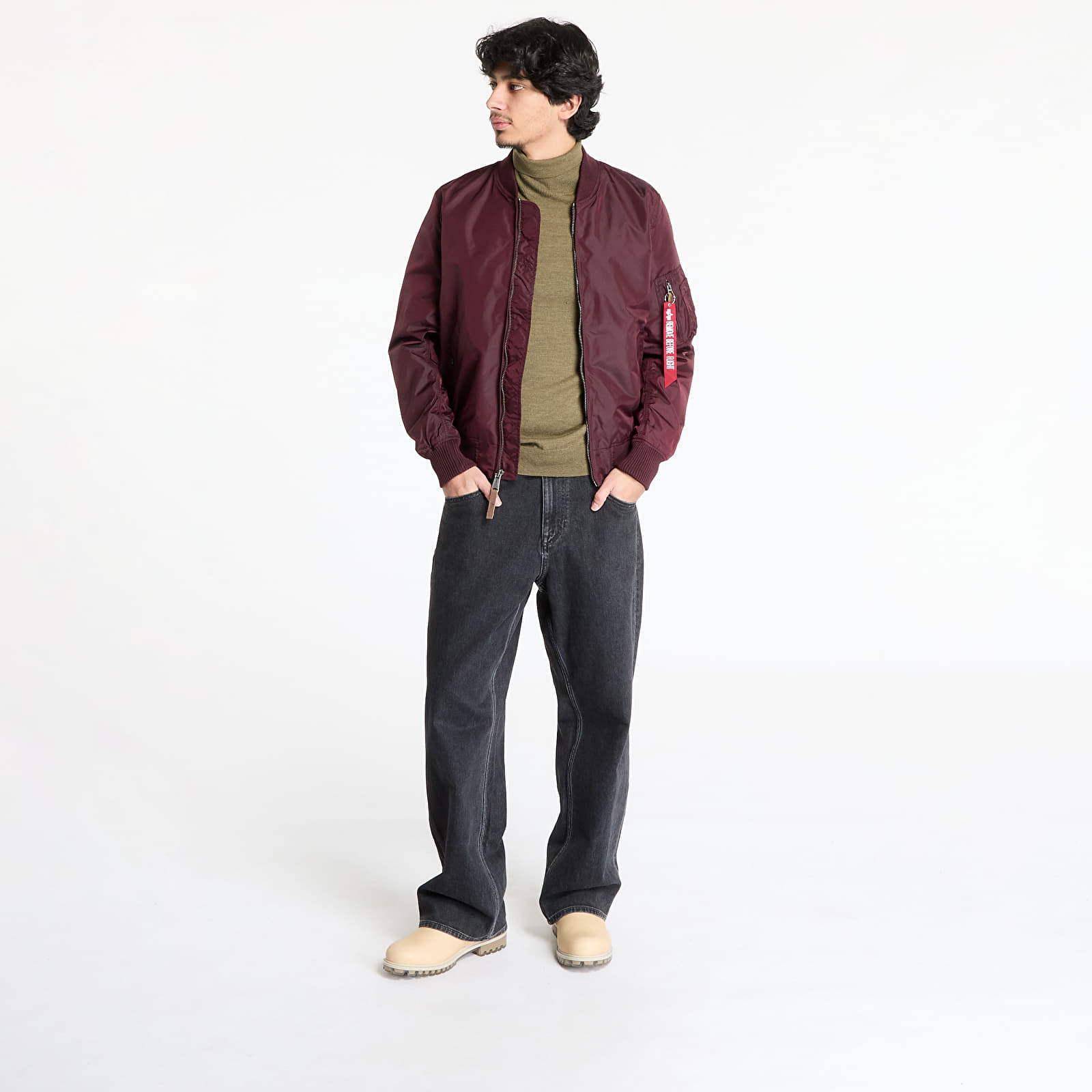 Jackets Alpha Industries Inc. MA-1 TT Two Tone Dark Maroon