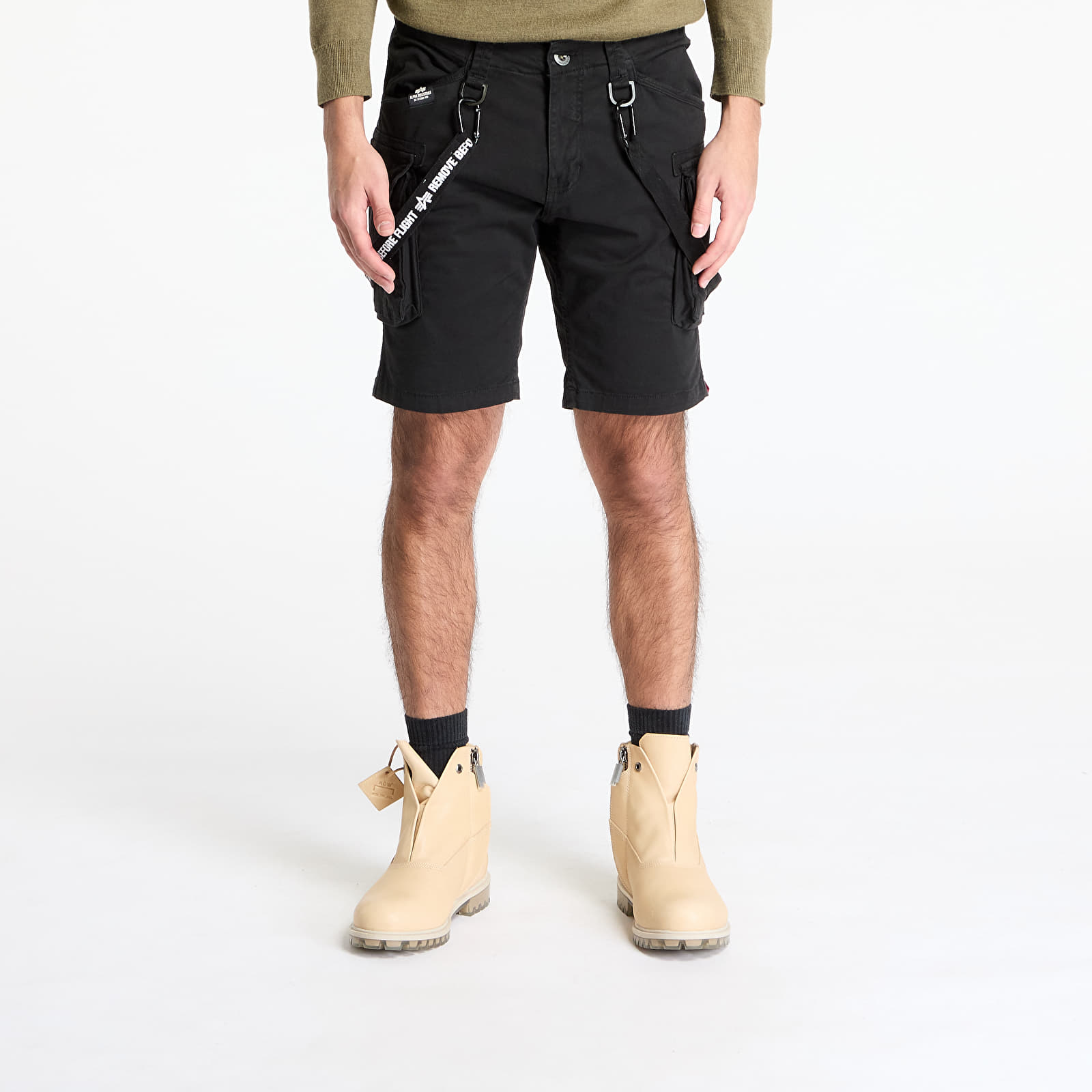 Szorty męskie Alpha Industries Inc. Utility Short Black