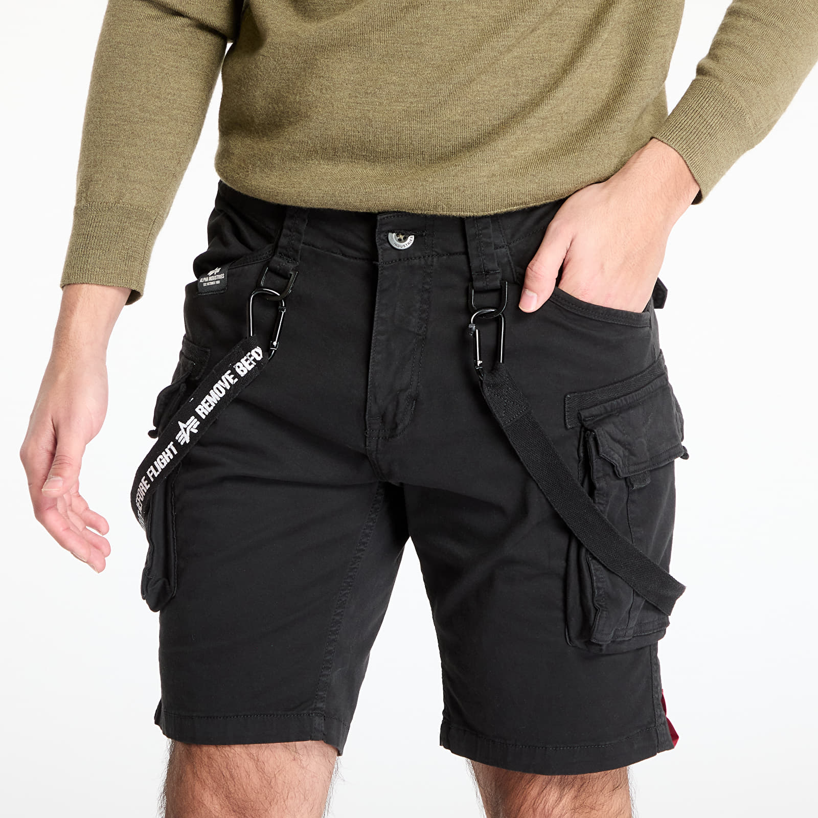 Szorty męskie Alpha Industries Inc. Utility Short Black