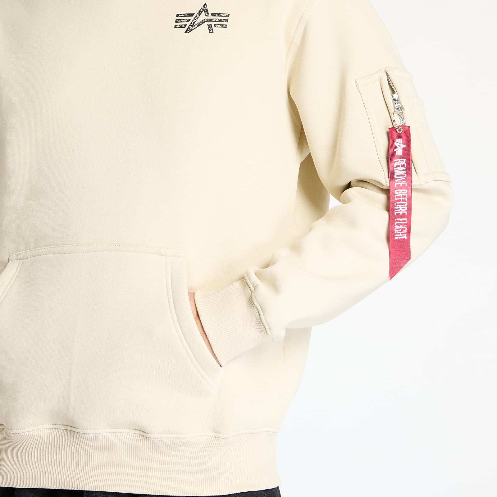 Φούτερ Alpha Industries Inc. Signature BP Hoodie Vintage White