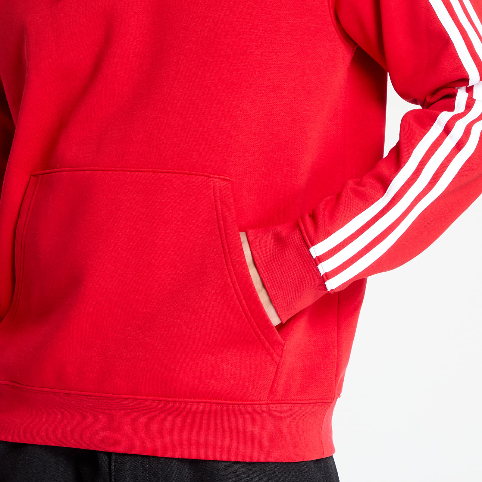 Mikine adidas Adicolor Classics 3-Stripes Hoody Better Scarlet