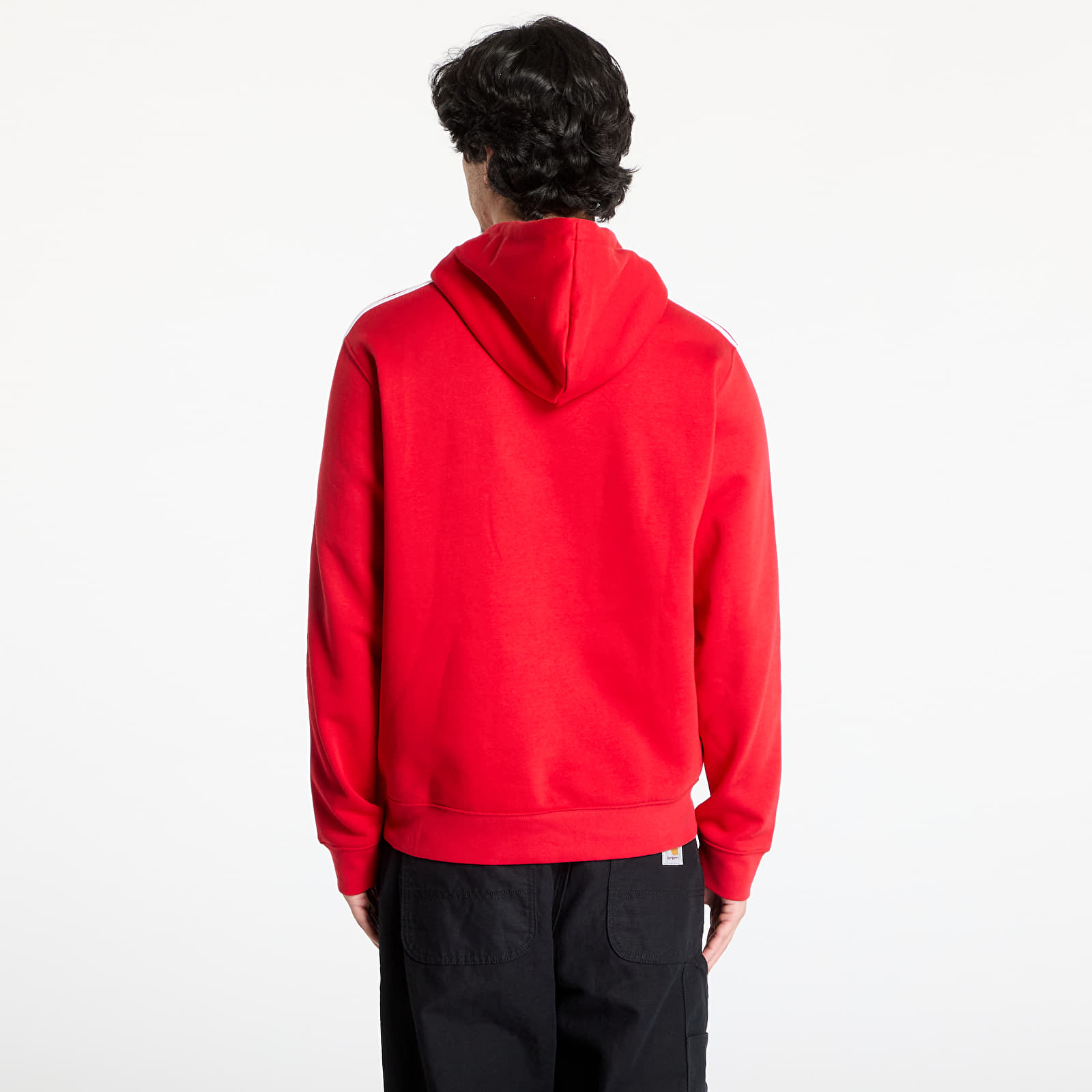 Mikine adidas Adicolor Classics 3-Stripes Hoody Better Scarlet