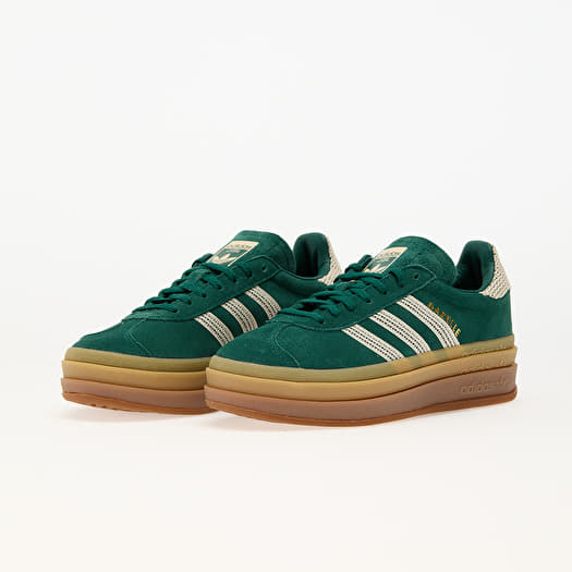 adidas Gazelle Bold W Collegiate Green/ Wonder White/ Gold Metallic | Queens