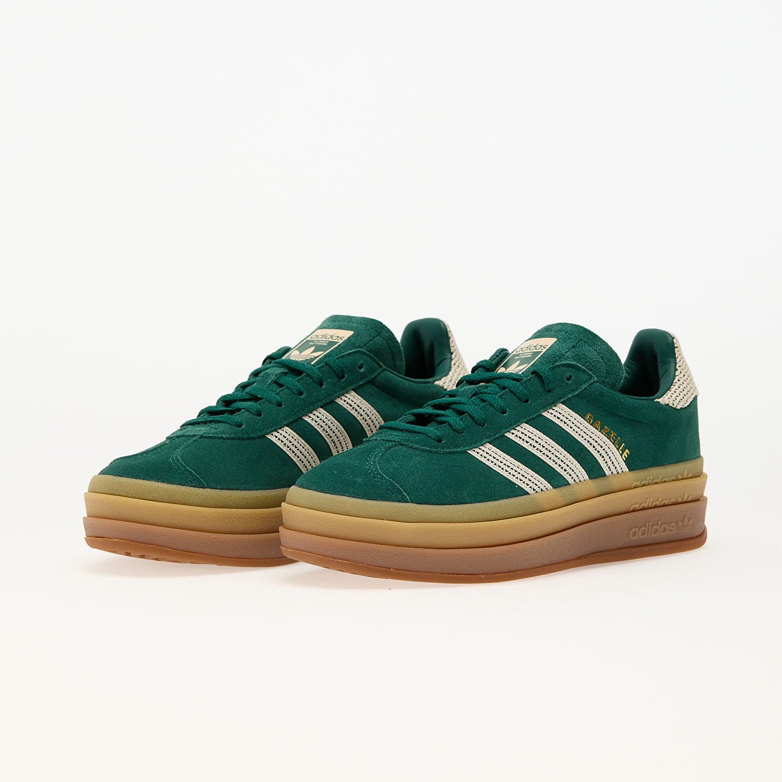 Жіноче взуття adidas Gazelle Bold W Collegiate Green/ Wonder White/ Gold Metallic