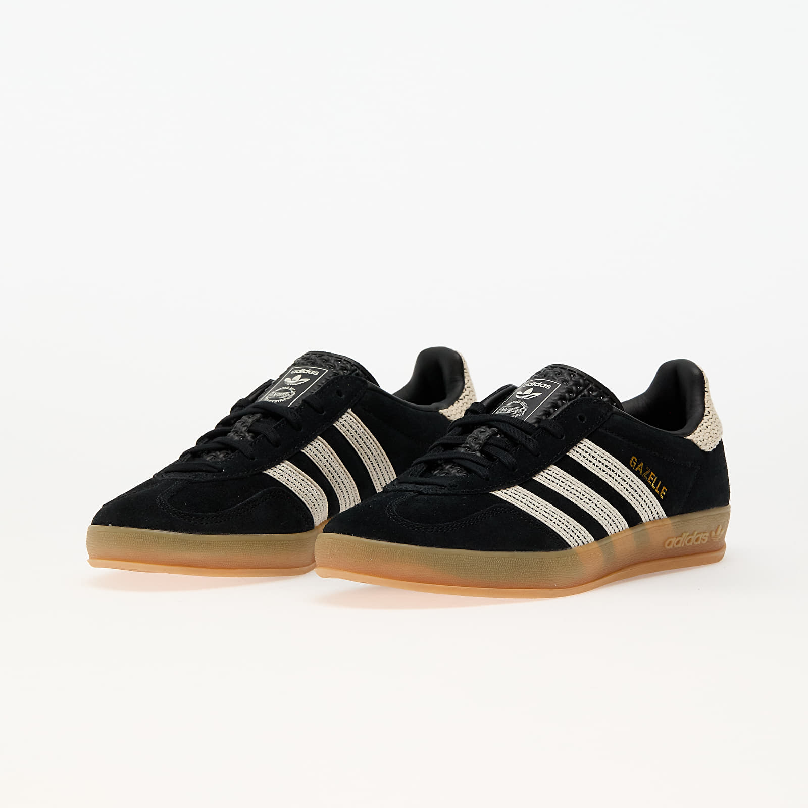 Women's sneakers and shoes adidas Gazelle Indoor W Core Black/ Wonder White/ Gum