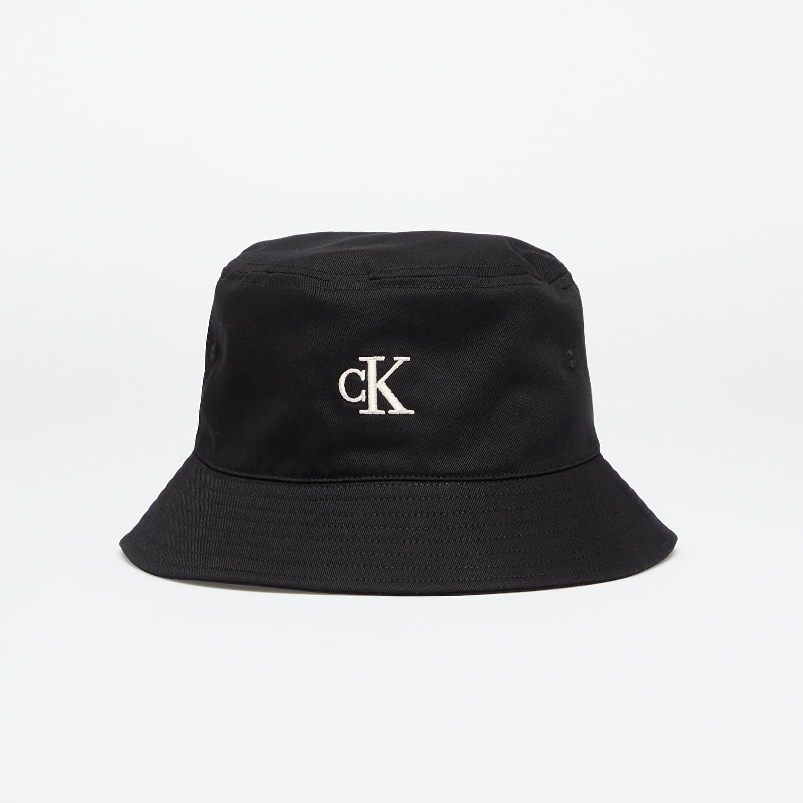 Klobuki Calvin Klein Jeans Embroidered Monogram Bucket Hat Black
