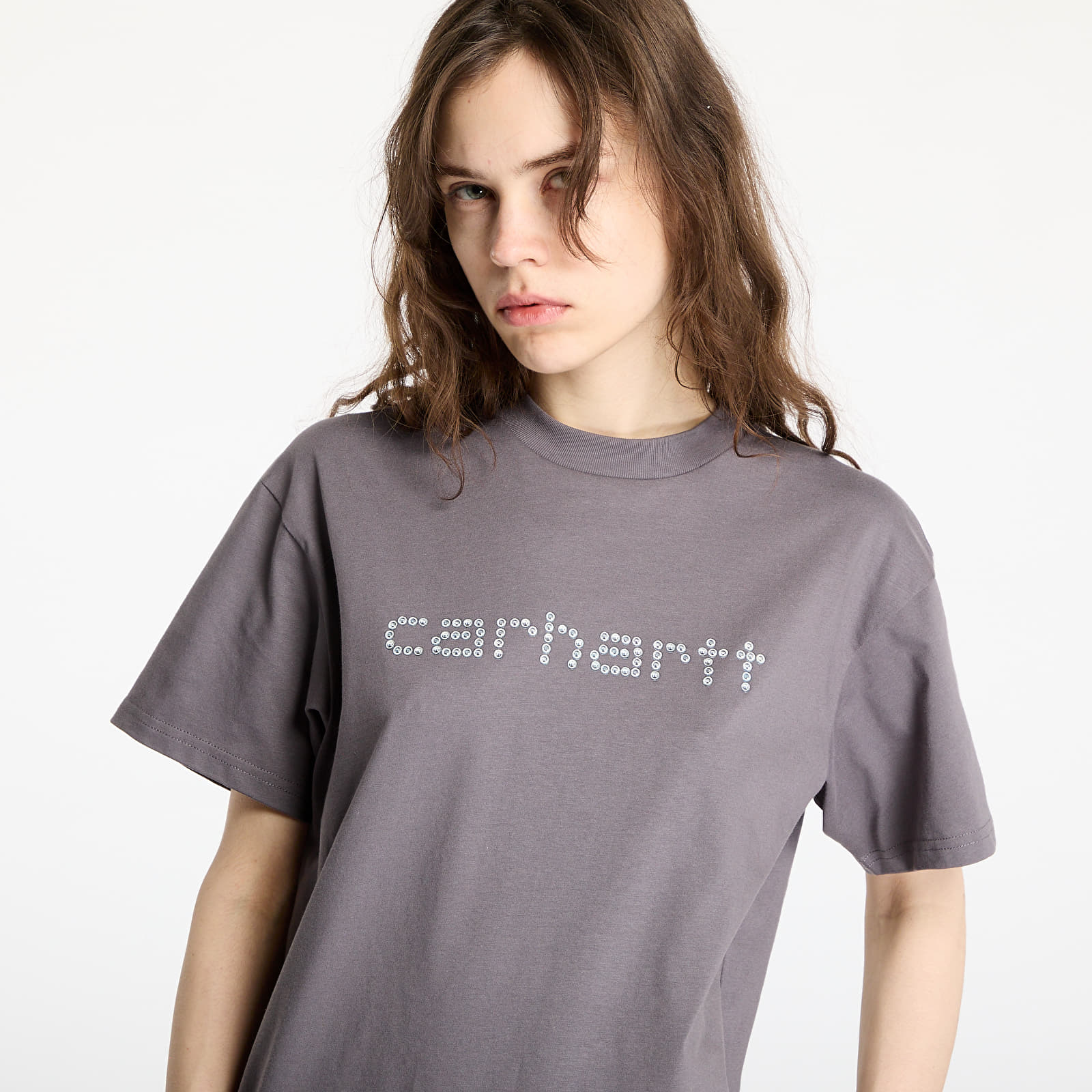 Moške majice Carhartt WIP Shortsleeve Rivet Script T-Shirt UNISEX Manta