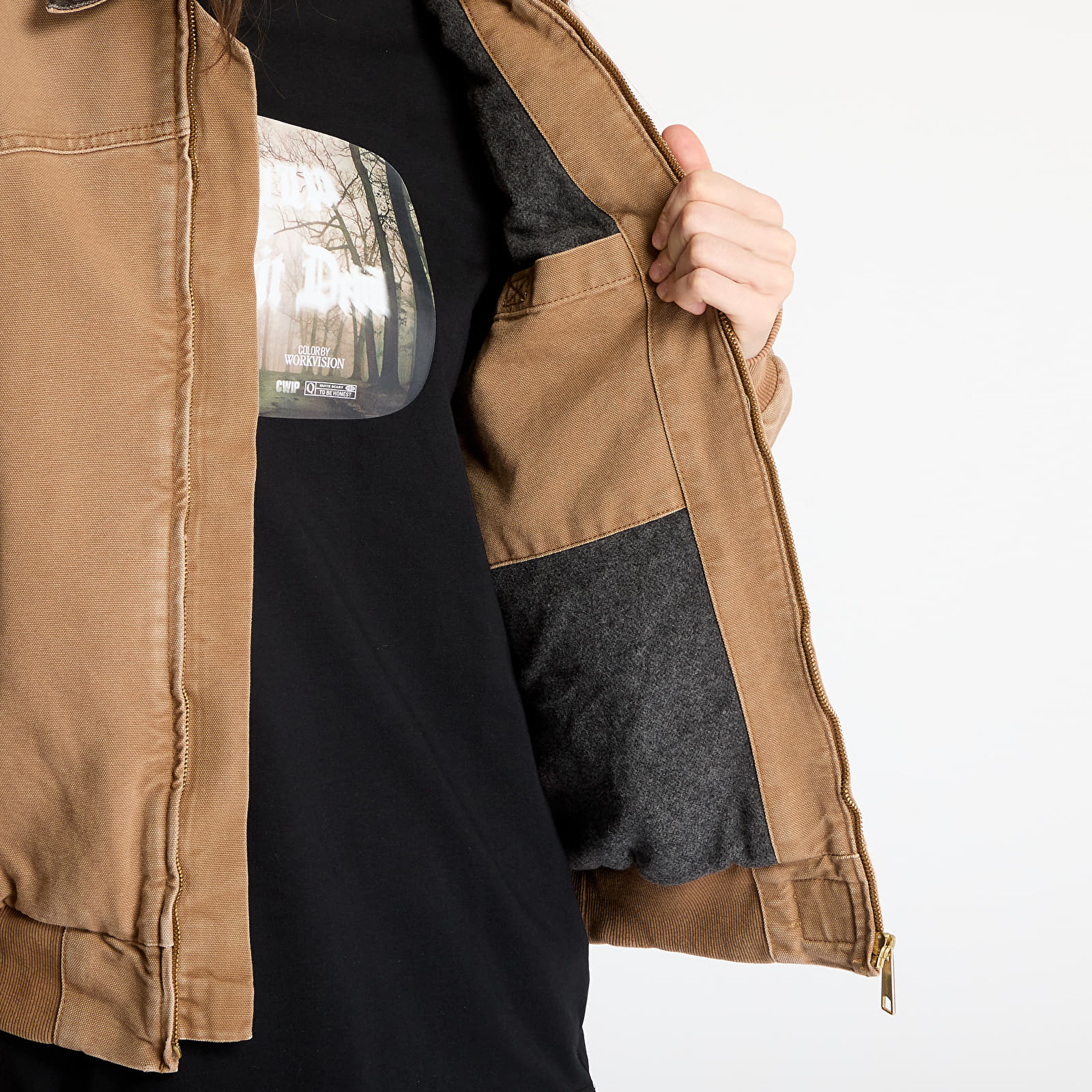 Herenjassen Carhartt WIP OG Santa Fe Jacket UNISEX Hamilton Brown/ Tobacco Stone Canvas