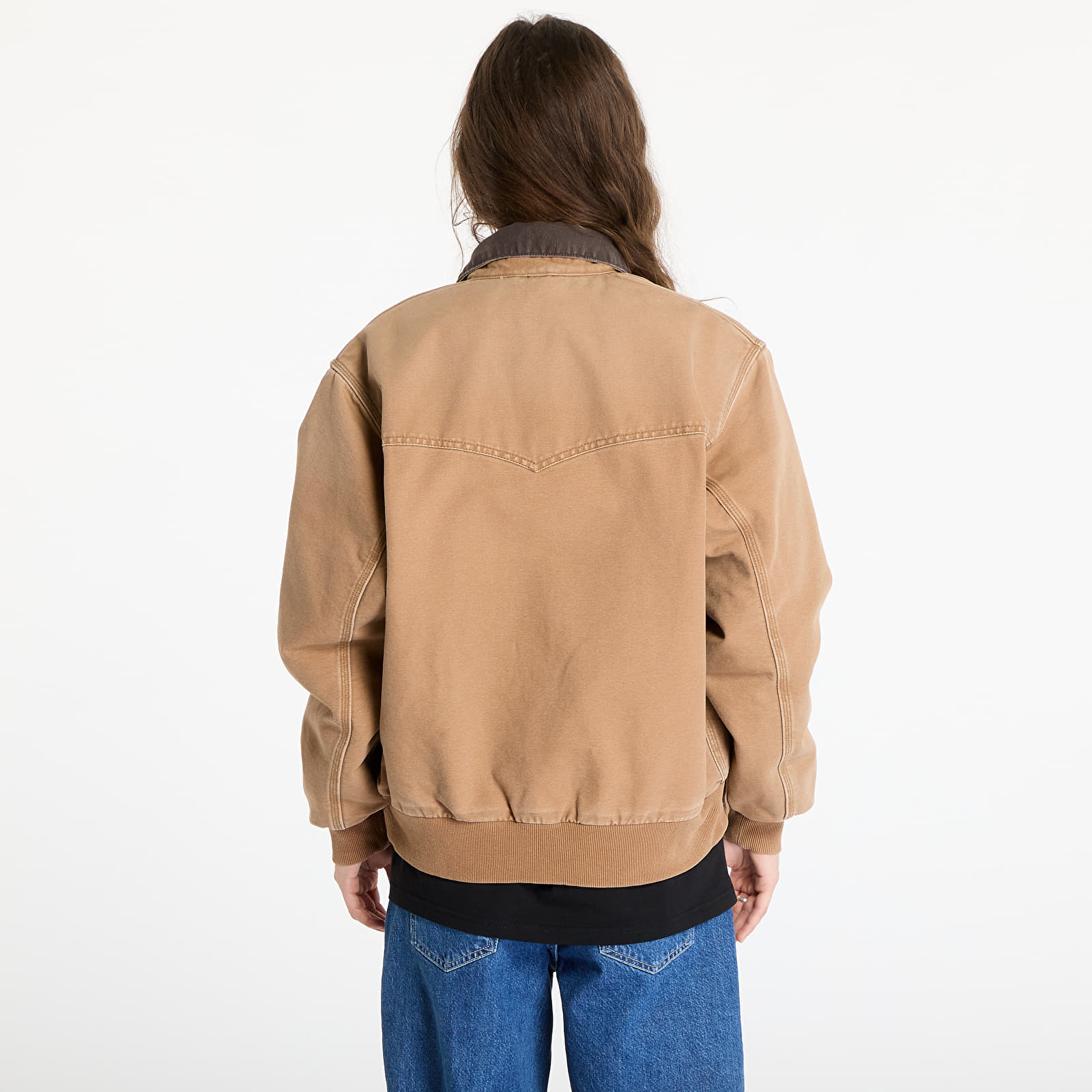 Moške jakne Carhartt WIP OG Santa Fe Jacket UNISEX Hamilton Brown/ Tobacco Stone Canvas