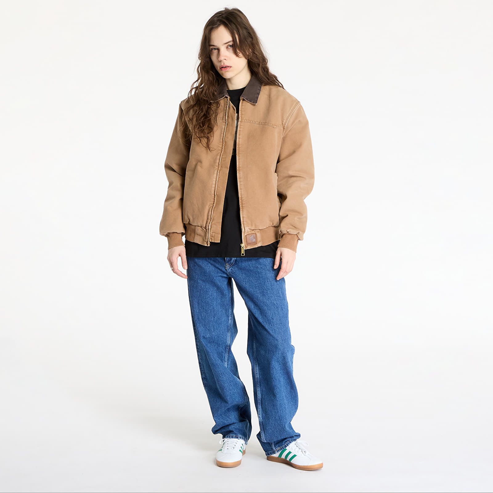 Moške jakne Carhartt WIP OG Santa Fe Jacket UNISEX Hamilton Brown/ Tobacco Stone Canvas
