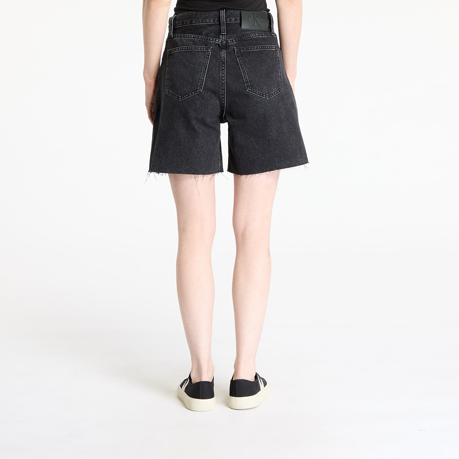 Pantaloni scurți pentru femei Calvin Klein Jeans Bermuda Short Denim Black
