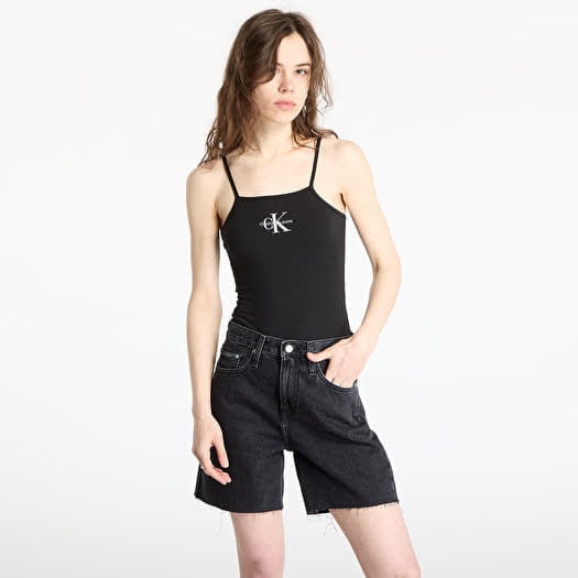 Ciało Calvin Klein Jeans Monologo Strappy Body Black