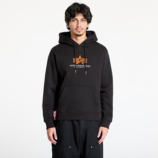 Mikina Alpha Industries Inc. Basic Hoodie Rubber Black