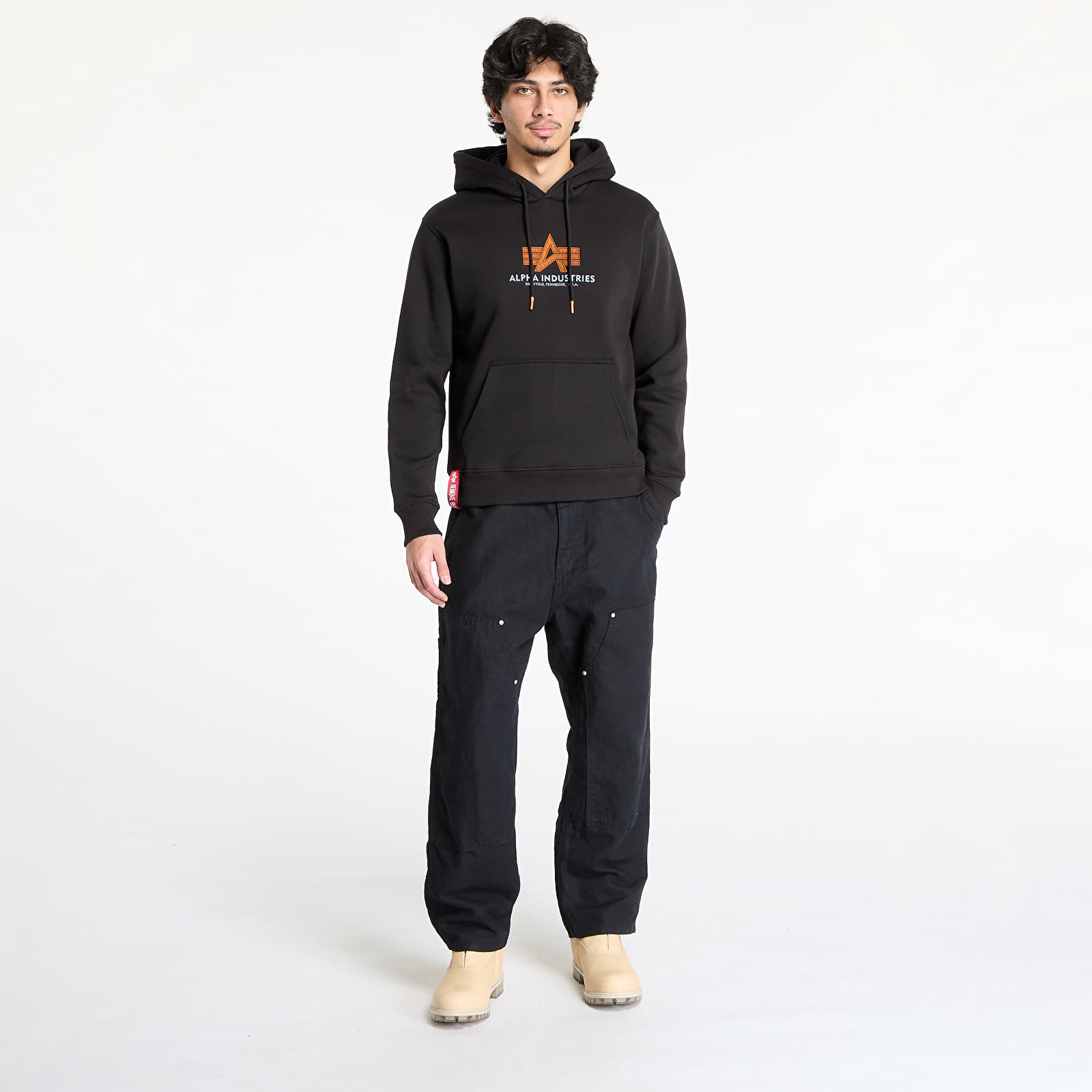 Sweatshirts Alpha Industries Inc. Basic Hoodie Rubber Black