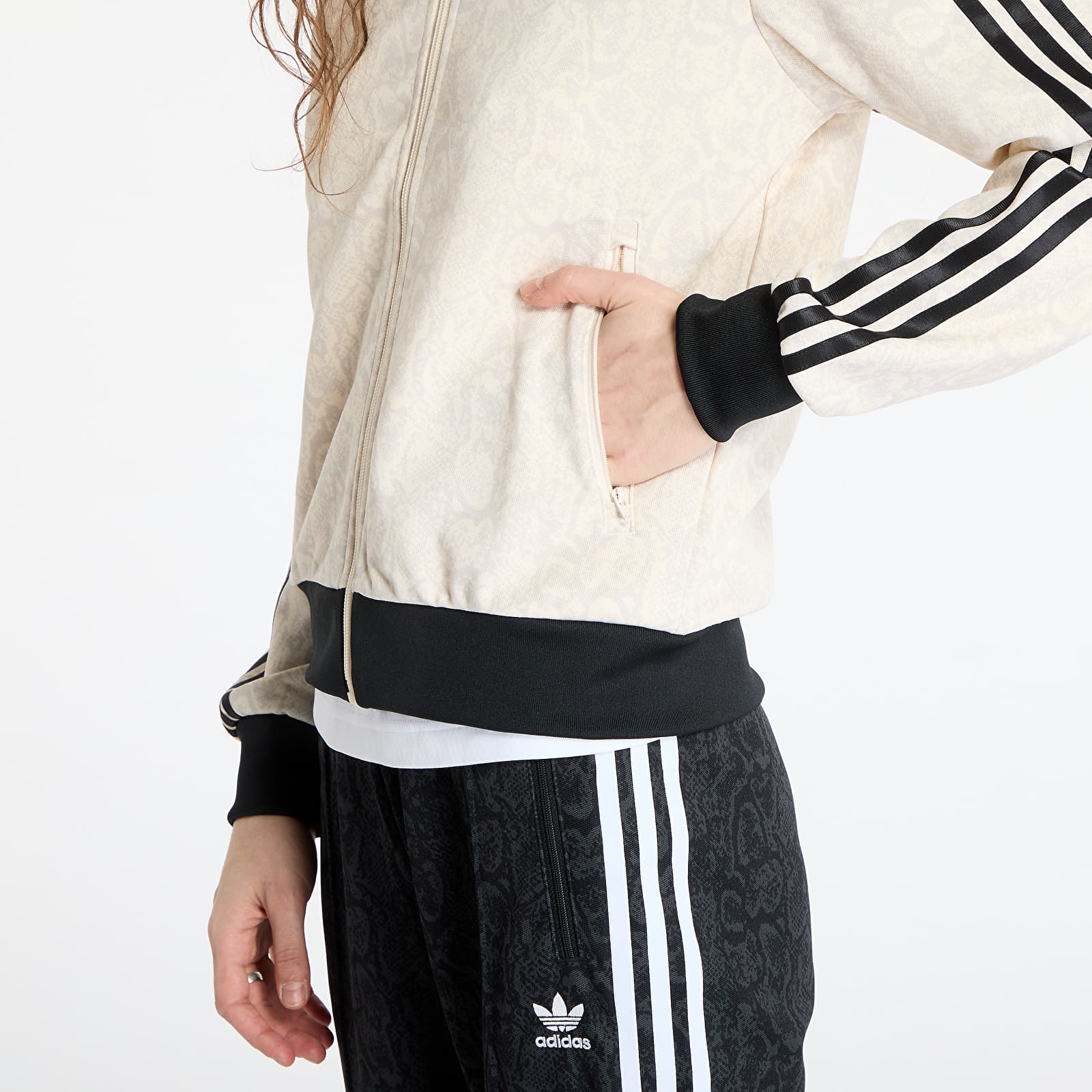 Bluzy adidas Snake Firebird Track Top Wonder White/ Multicolor