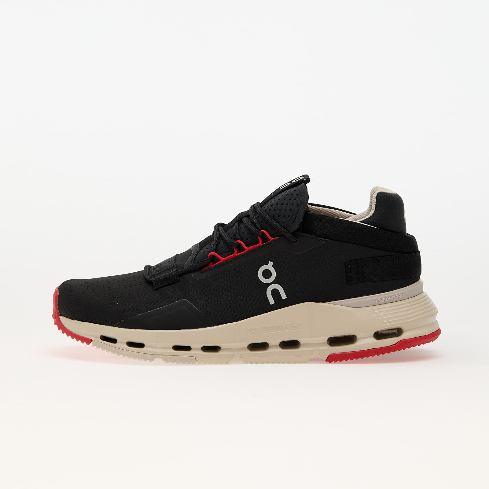 Men's sneakers and shoes On M Cloudnova 2 Black/ Red