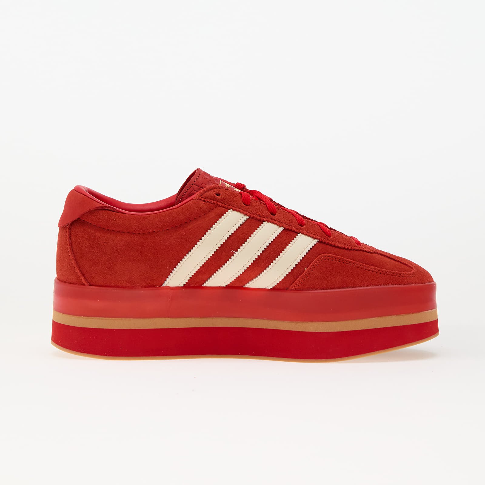 Жіноче взуття adidas Gazelle Stack W Red/ Cream White/ Gold Met.