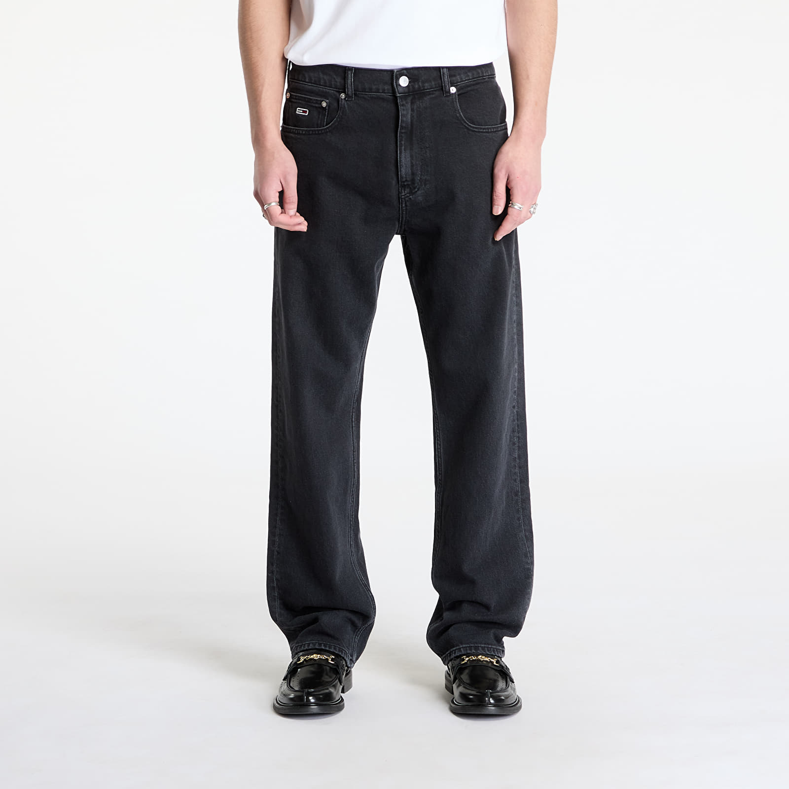 Men's jeans Tommy Jeans Otis Regular Straight Jeans Denim Black