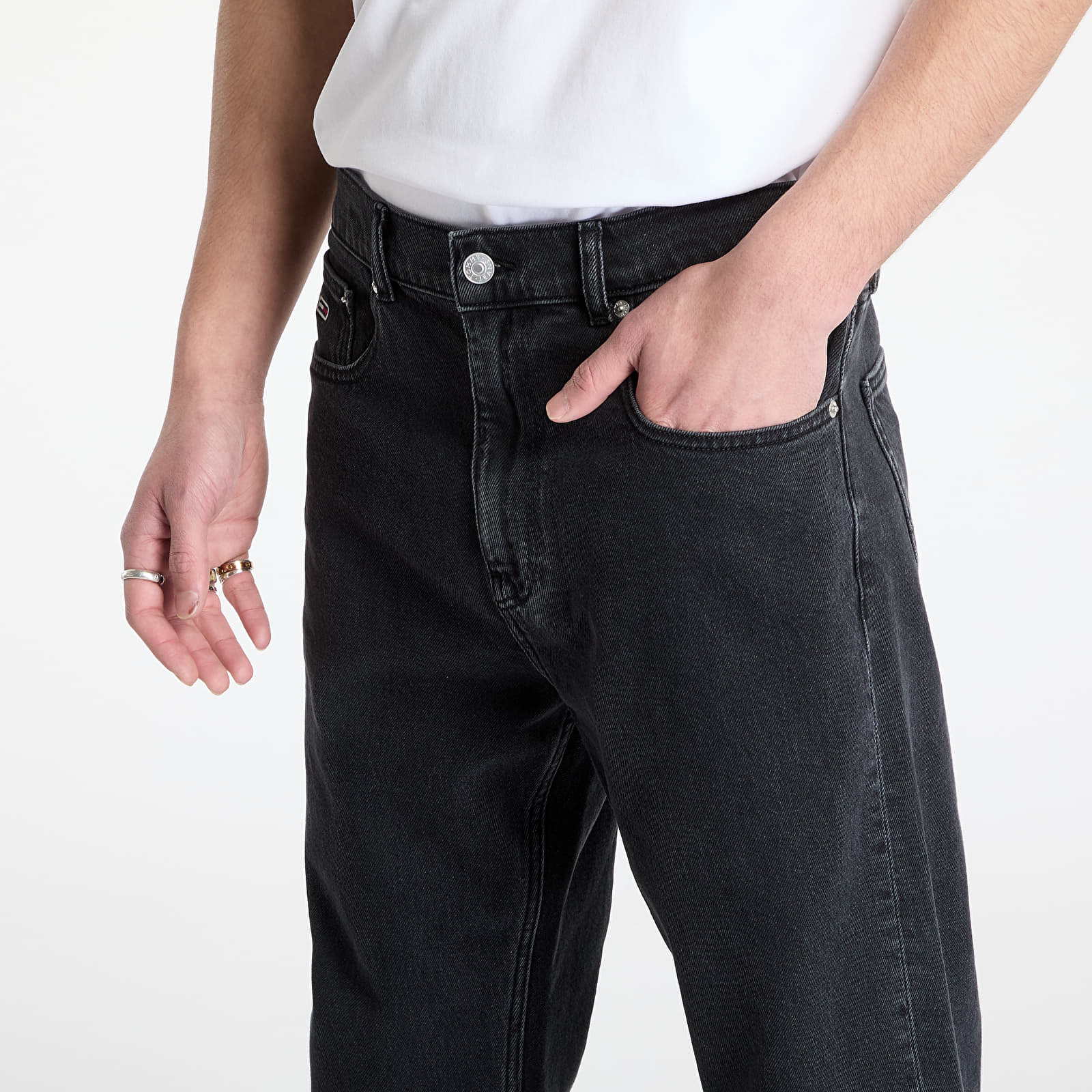 Men's jeans Tommy Jeans Otis Regular Straight Jeans Denim Black