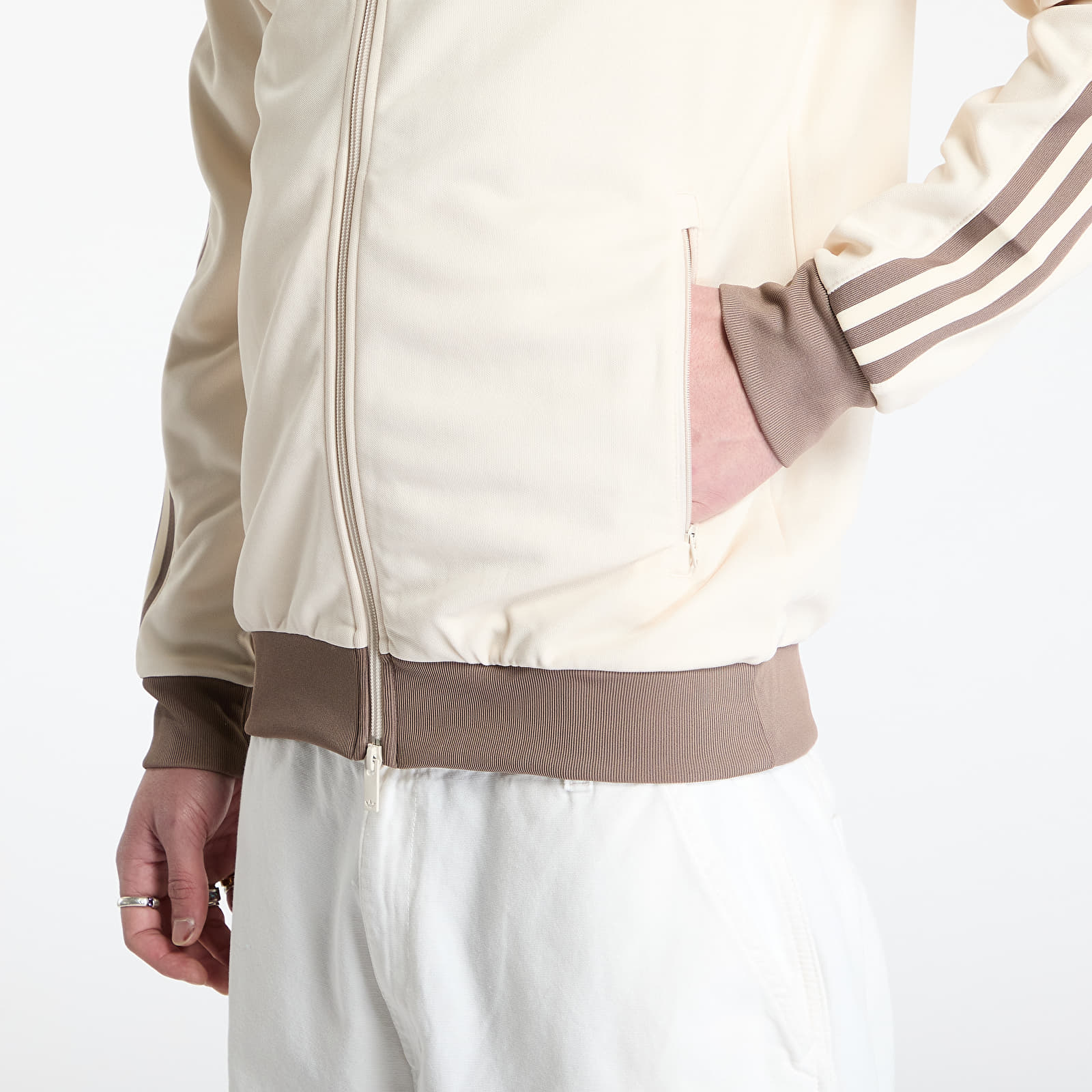 Bluzy adidas Adicolor Classics Track Top Wonder White/ Trace Brown
