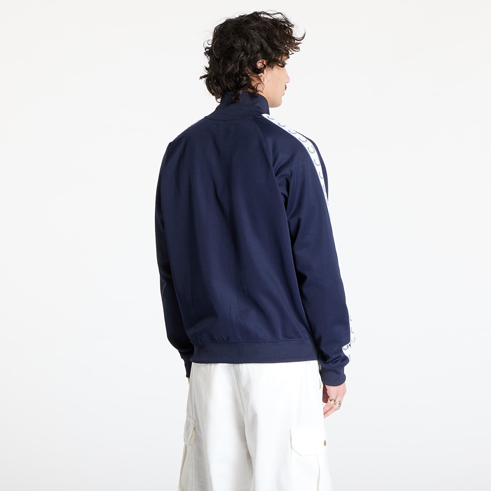 Sweatshirts FRED PERRY Taped Track Jacket Carbon Blue
