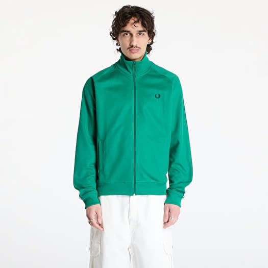 Bluza FRED PERRY Taped Track Jacket Label Green