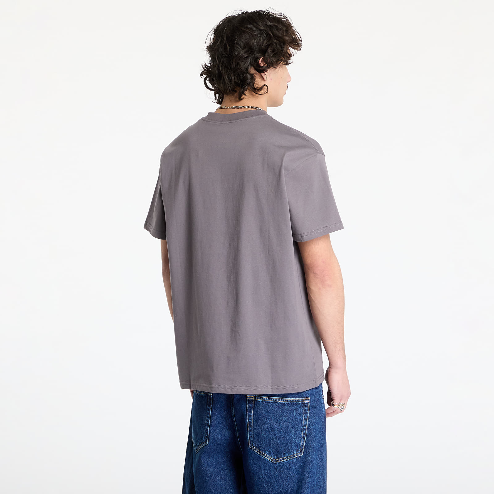 Moške majice Carhartt WIP Shortsleeve Rivet Script T-Shirt UNISEX Manta