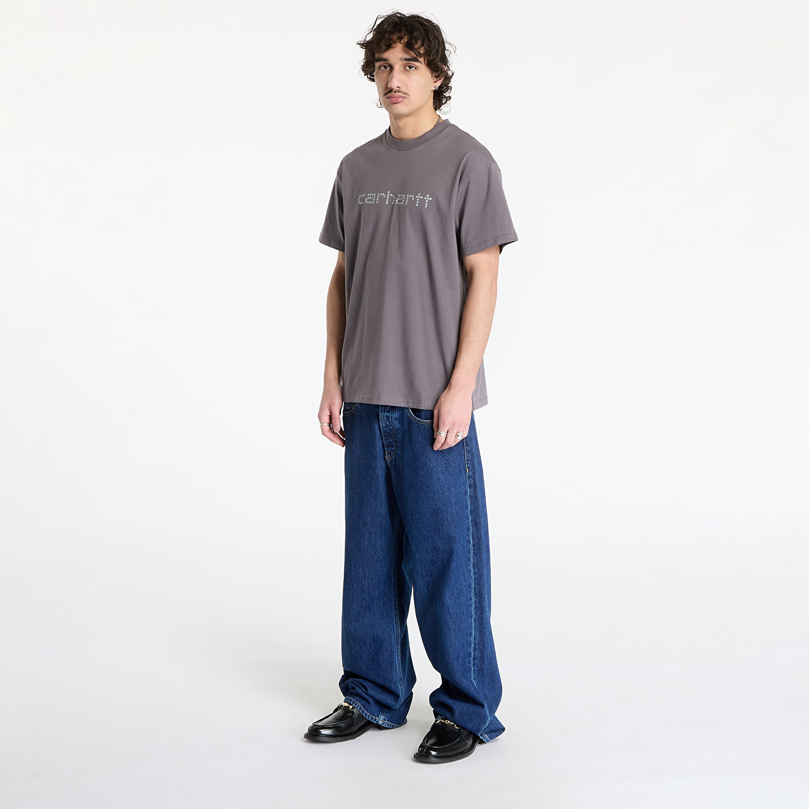 Moške majice Carhartt WIP Shortsleeve Rivet Script T-Shirt UNISEX Manta