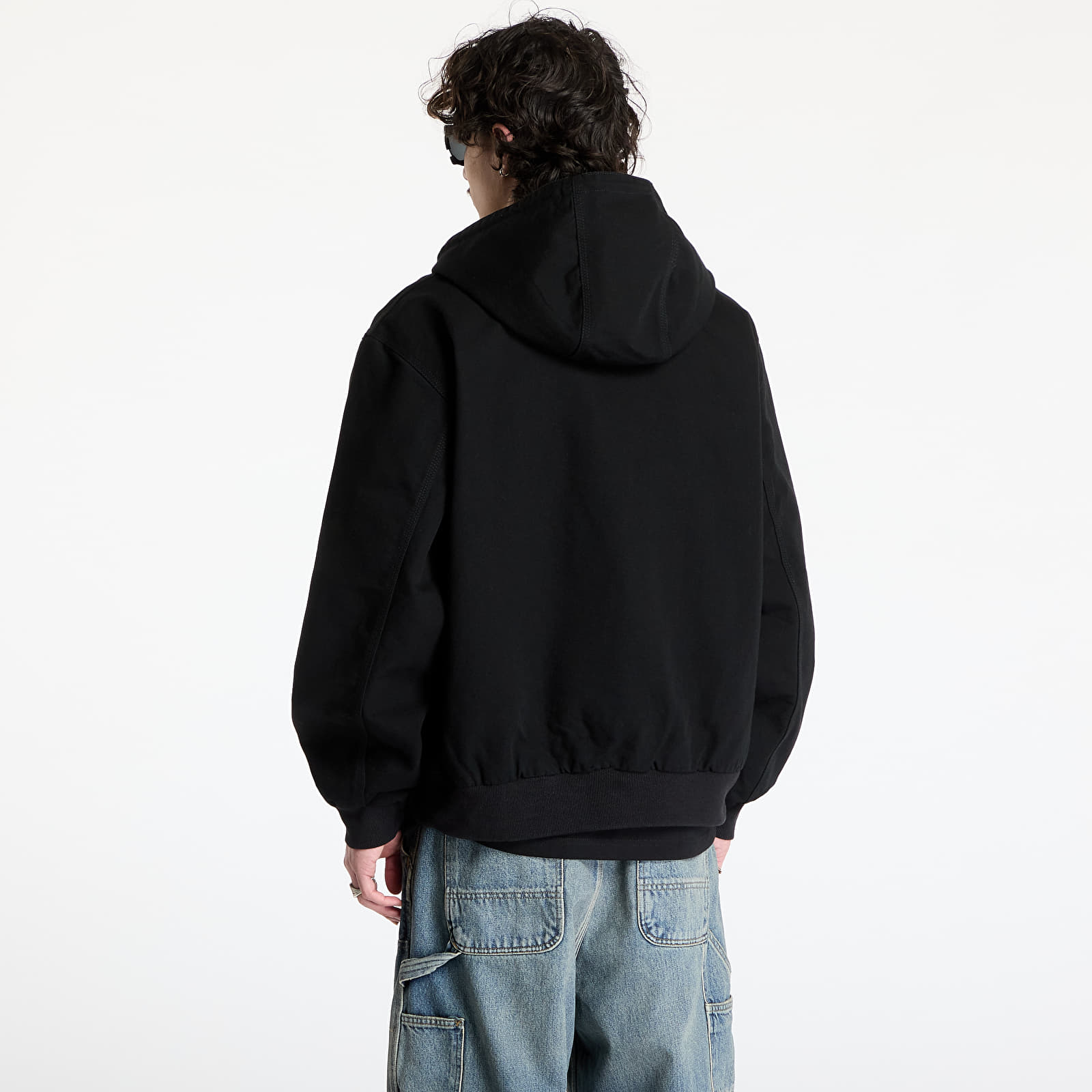 Pánské bundy Carhartt WIP OG Active Jacket UNISEX Black Rinsed