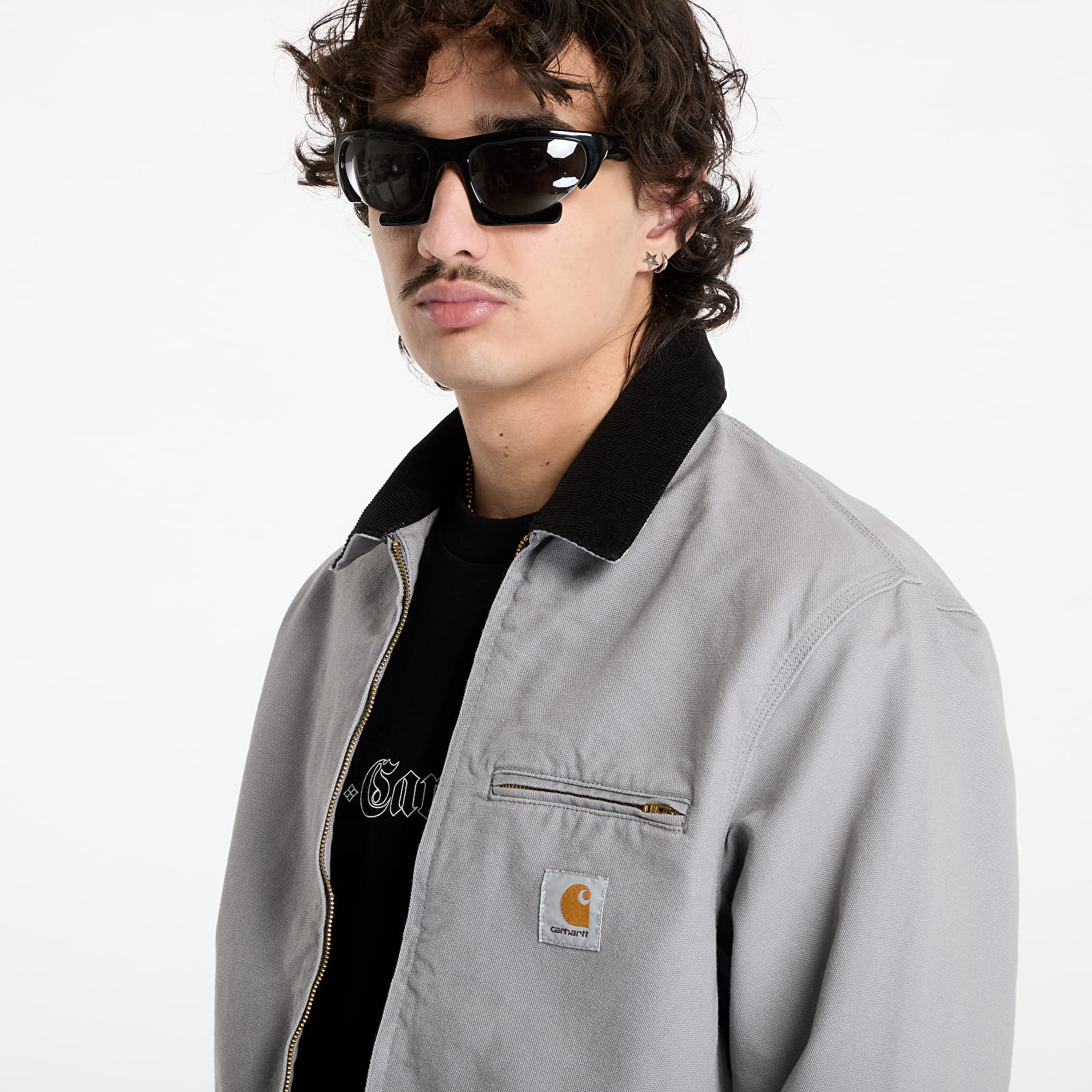 Men's jackets Carhartt WIP Detroit Jacket UNISEX Yosemite/ Black Rinsed